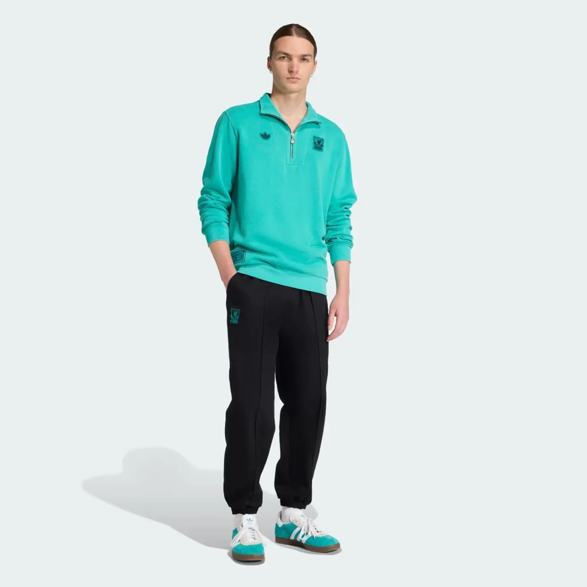 adidas Liverpool FC Terrace Icons Half-Zip Top