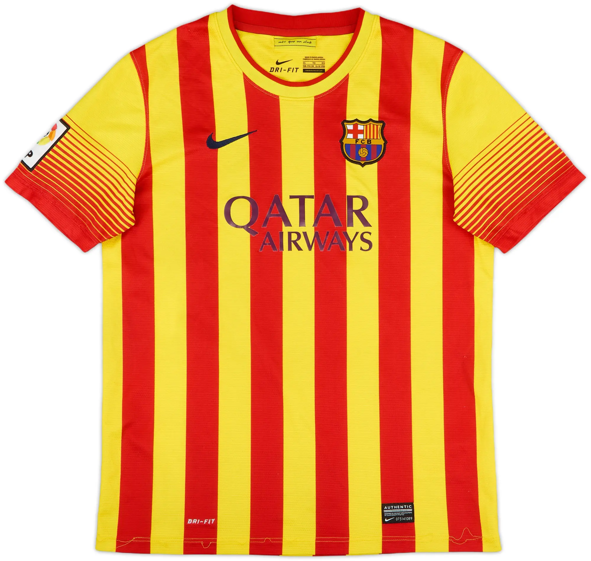 Nike Barcelona Boys SS Away Shirt 2013/15