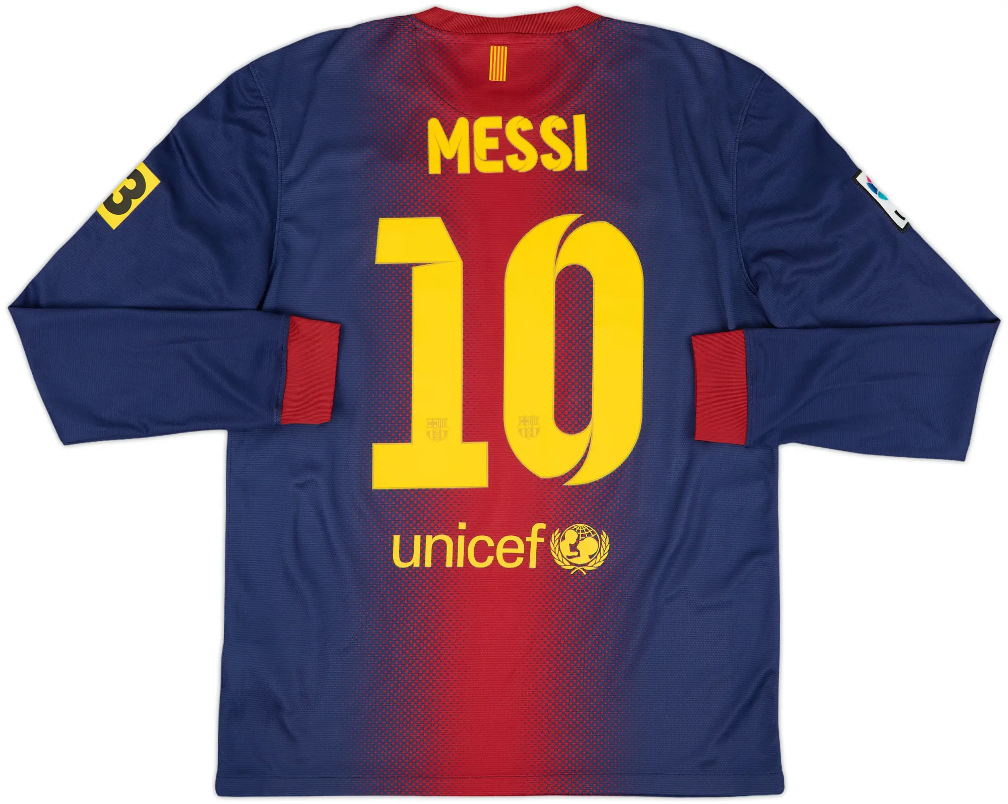 2012-13 Barcelona Home L/S Shirt Messi #10 - 9/10 - (M)