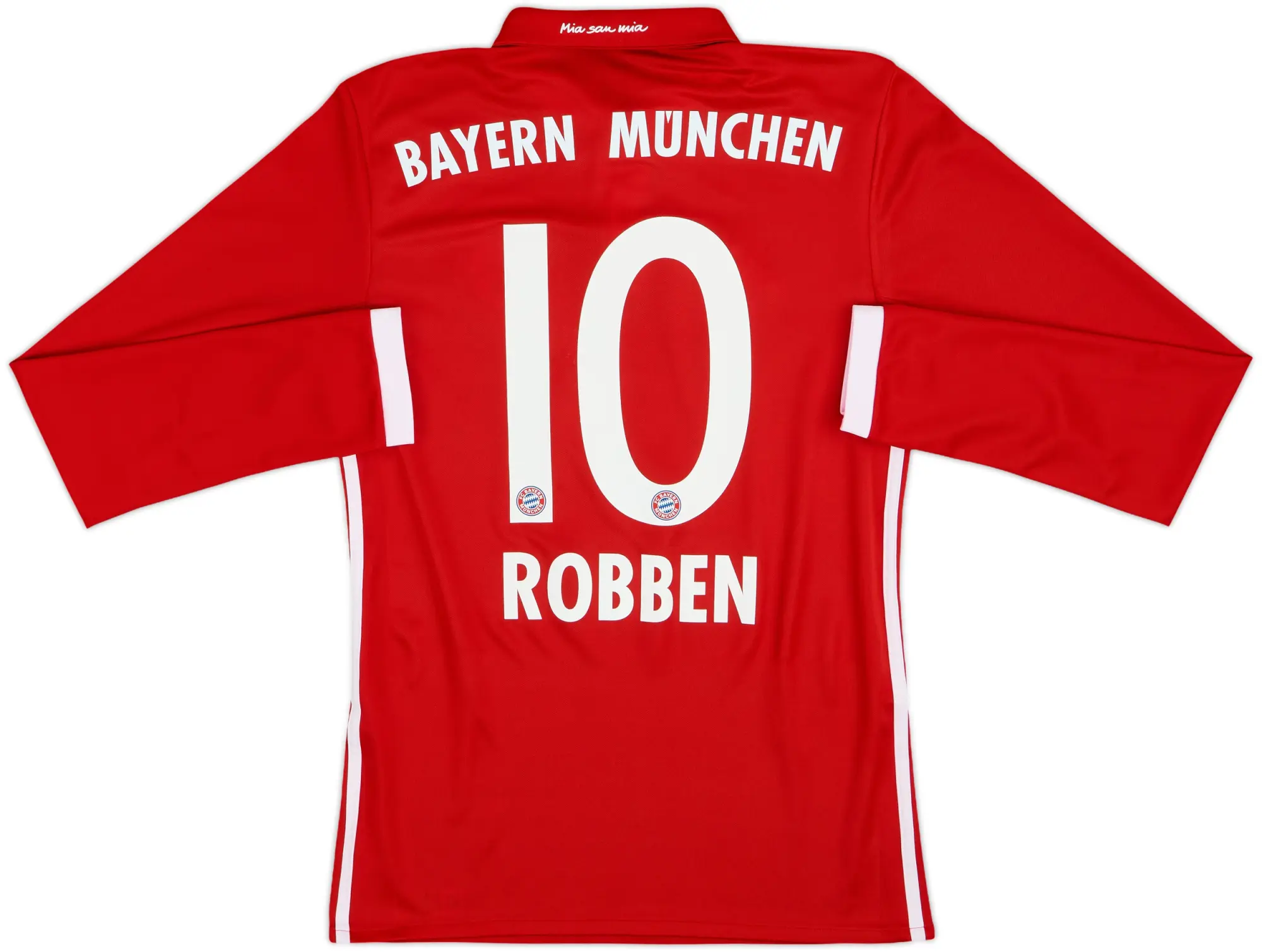 2016-17 Bayern Munich Home L/S Shirt Robben #10 - 8/10 - (XS)