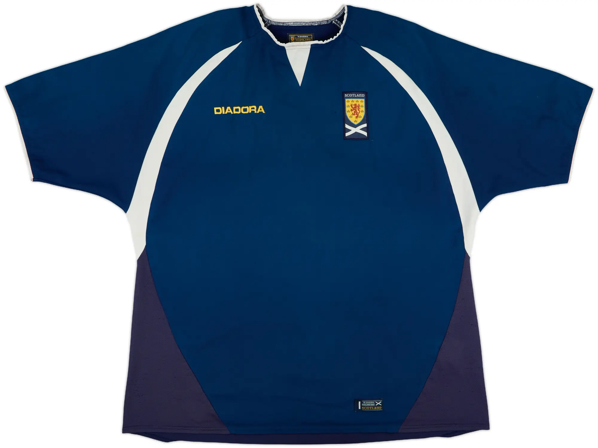Diadora Scotland Mens SS Home Shirt 2003