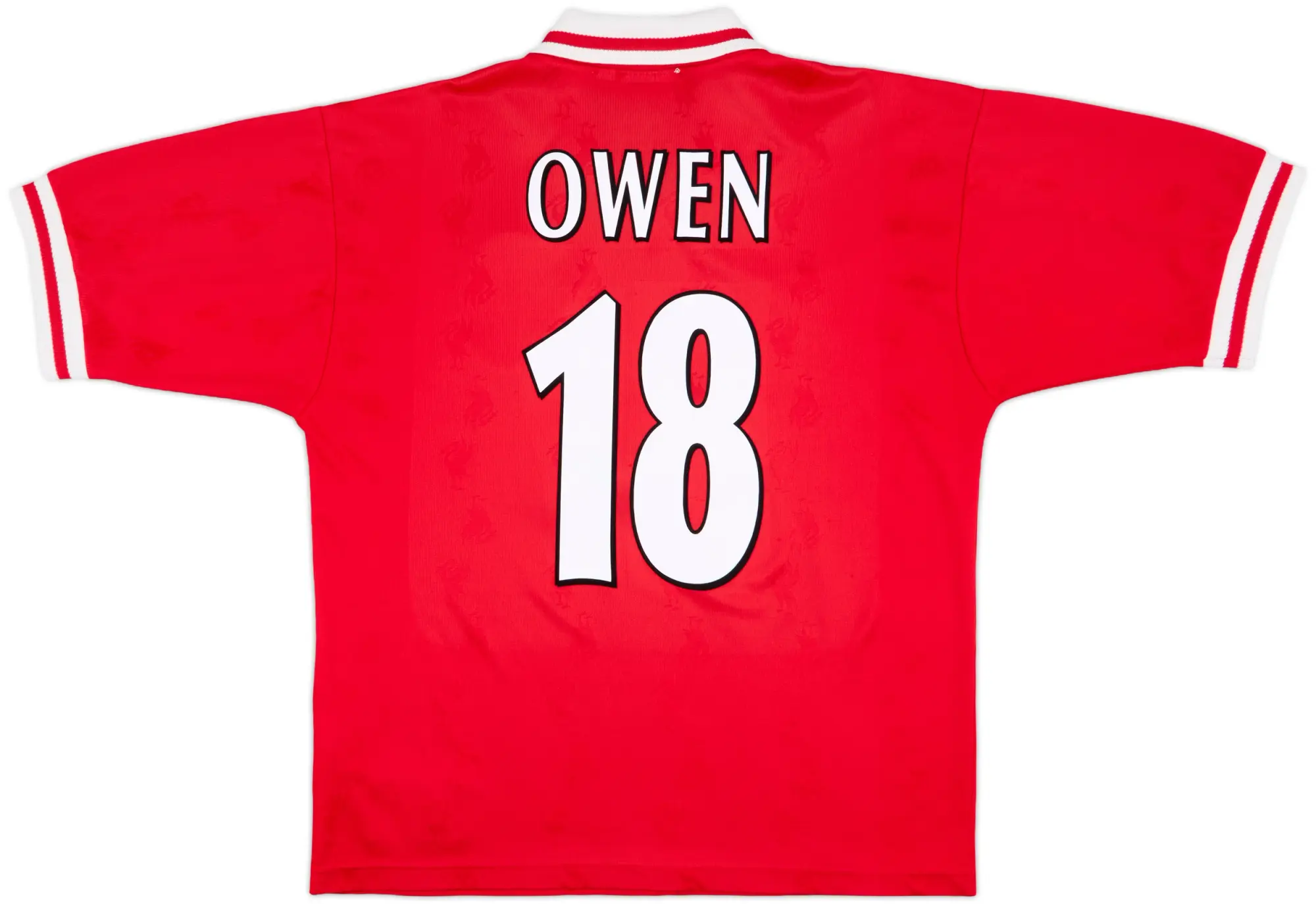 1996-98 Liverpool Home Shirt Owen #18 - 9/10 - (L)