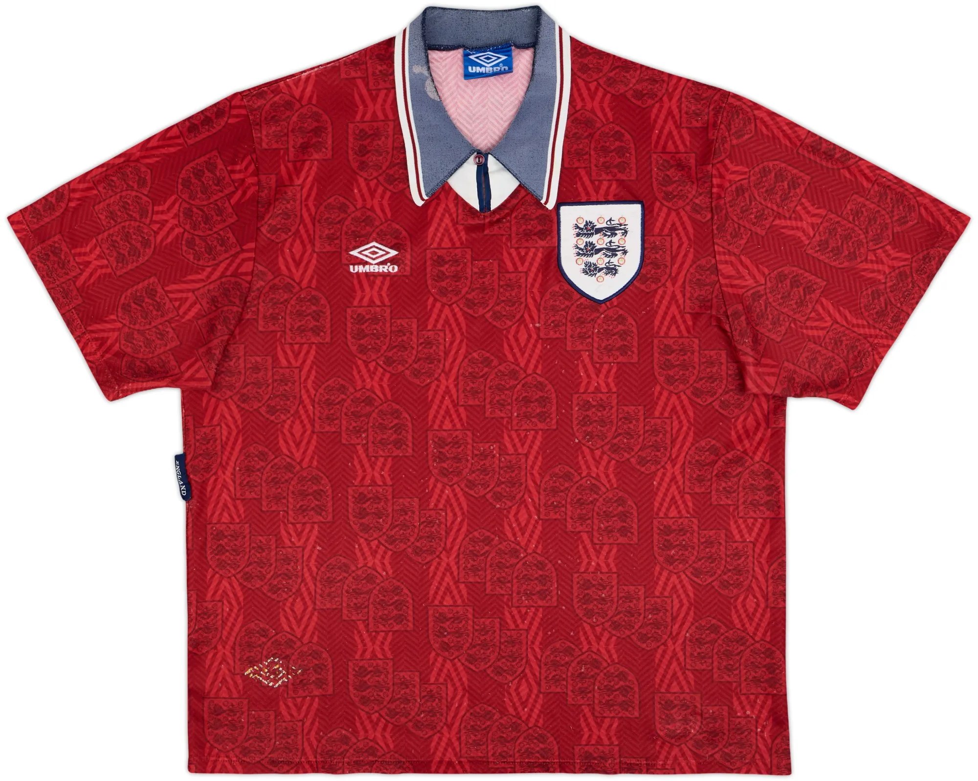 Umbro England Mens SS Away Shirt 1993