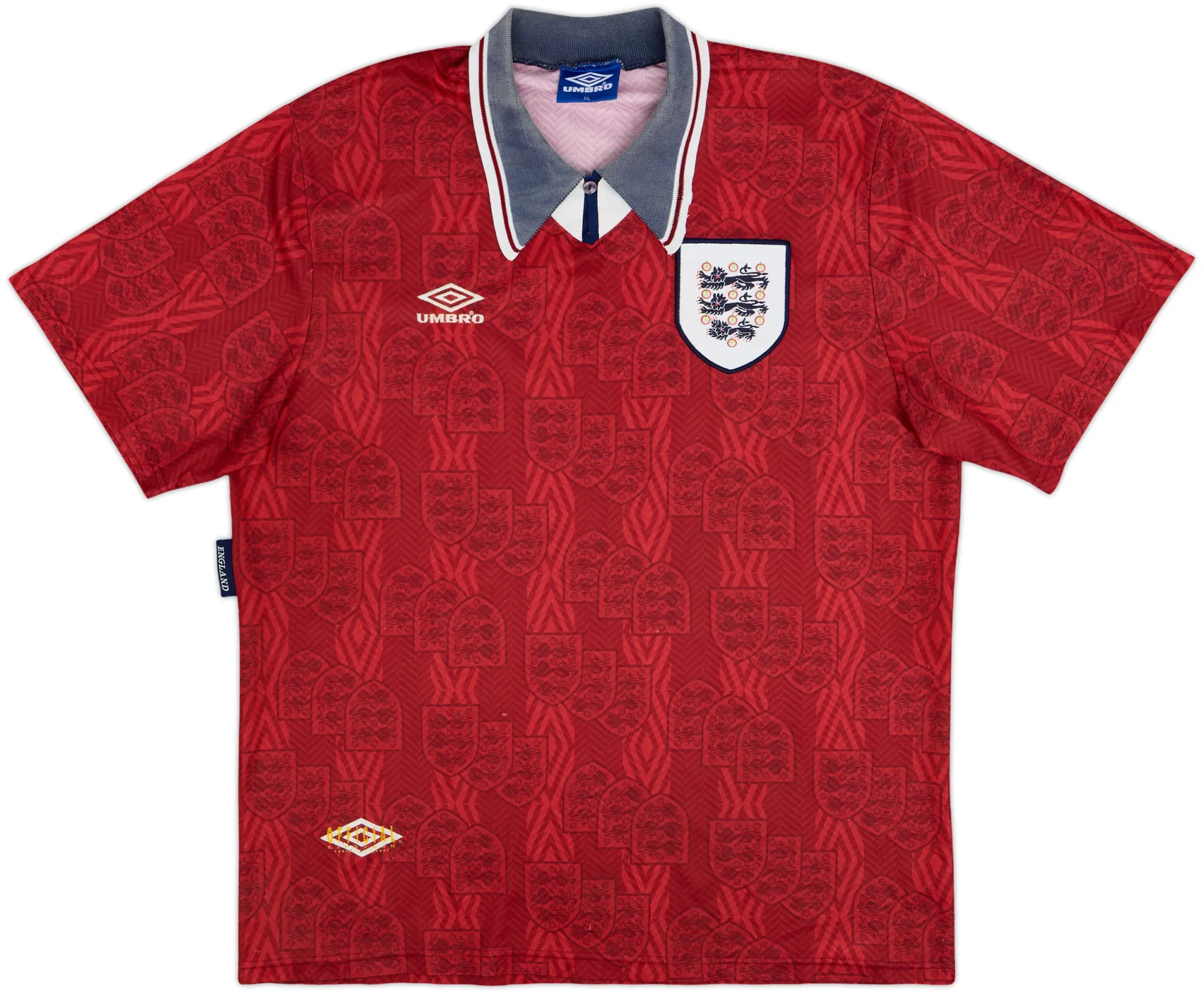 Umbro England Mens SS Away Shirt 1993