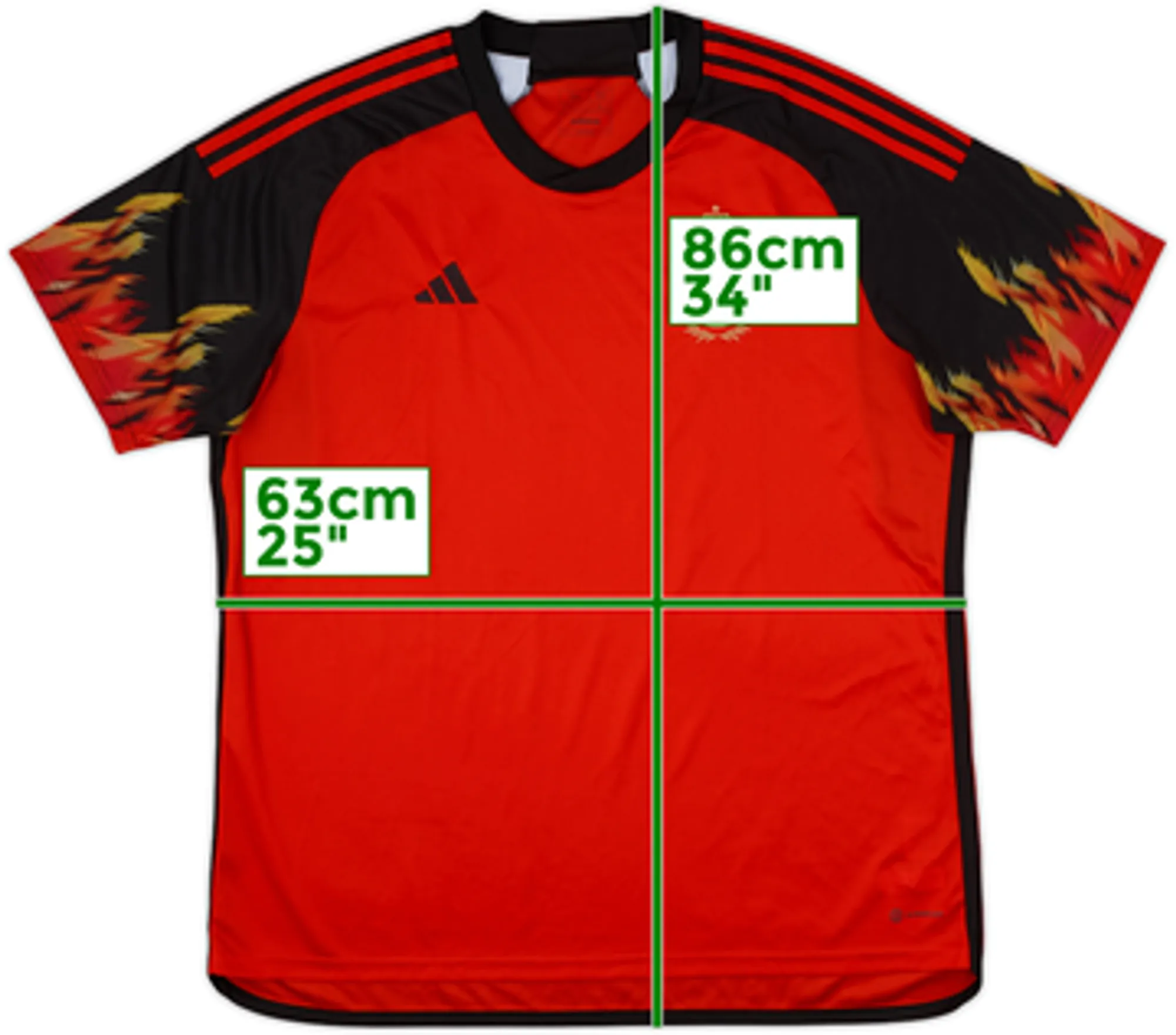 adidas Belgium Mens SS Home Shirt 2022