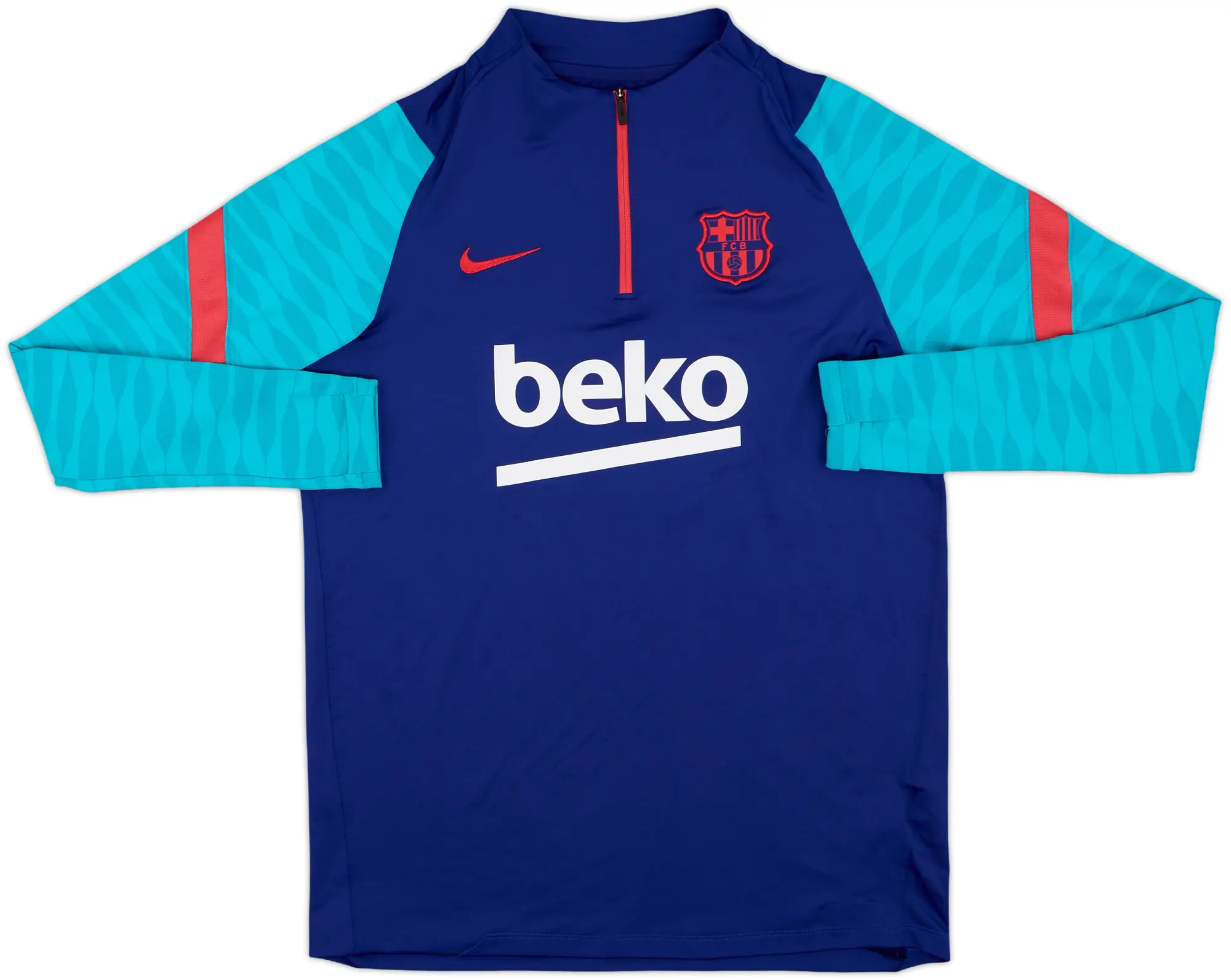 2021-22 Barcelona Nike 1/4 Zip Drill Top - 5/10 - (L)