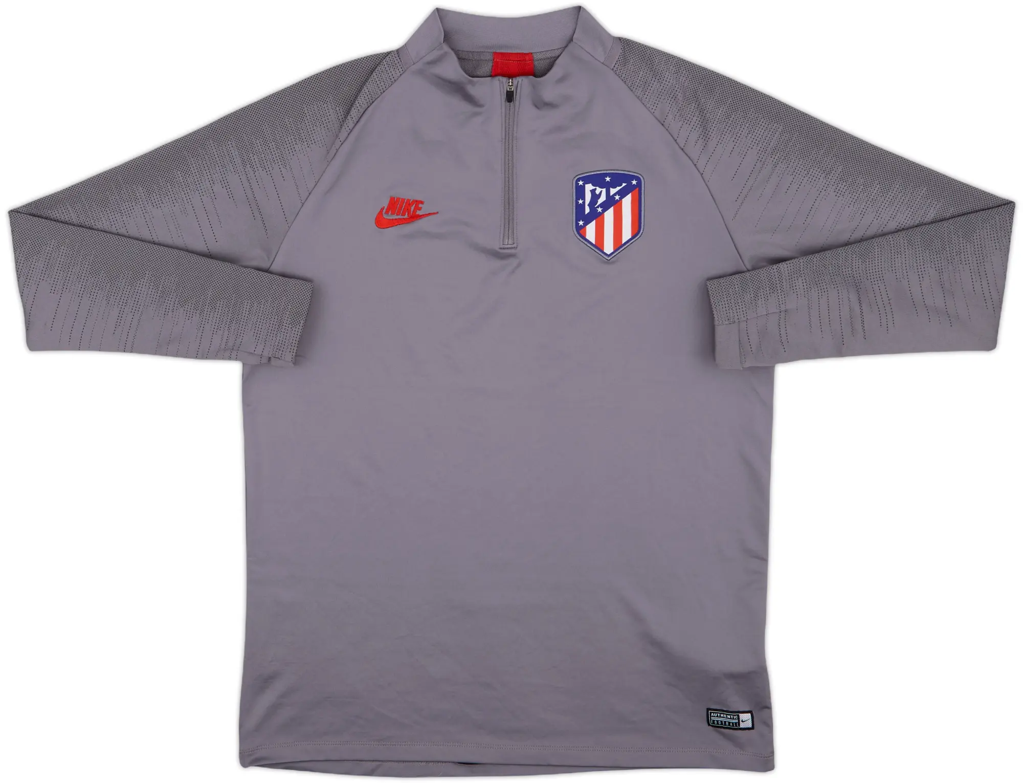 2019-20 Atletico Madrid Nike 1/4 Zip Drill Top - 5/10 - (L)