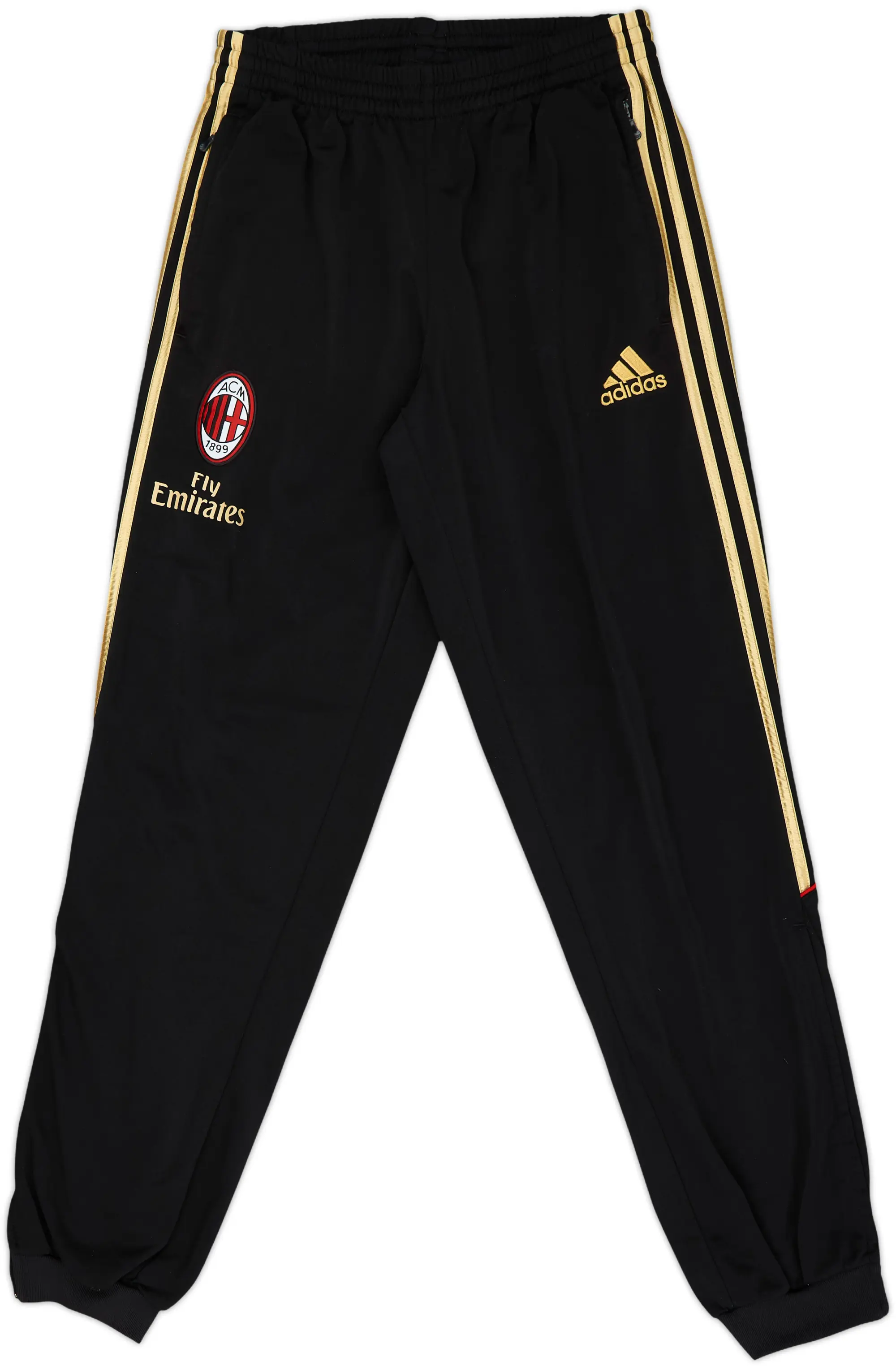 2010-11 AC Milan adidas Track Pants/Bottoms - 9/10 - (L.Boys)