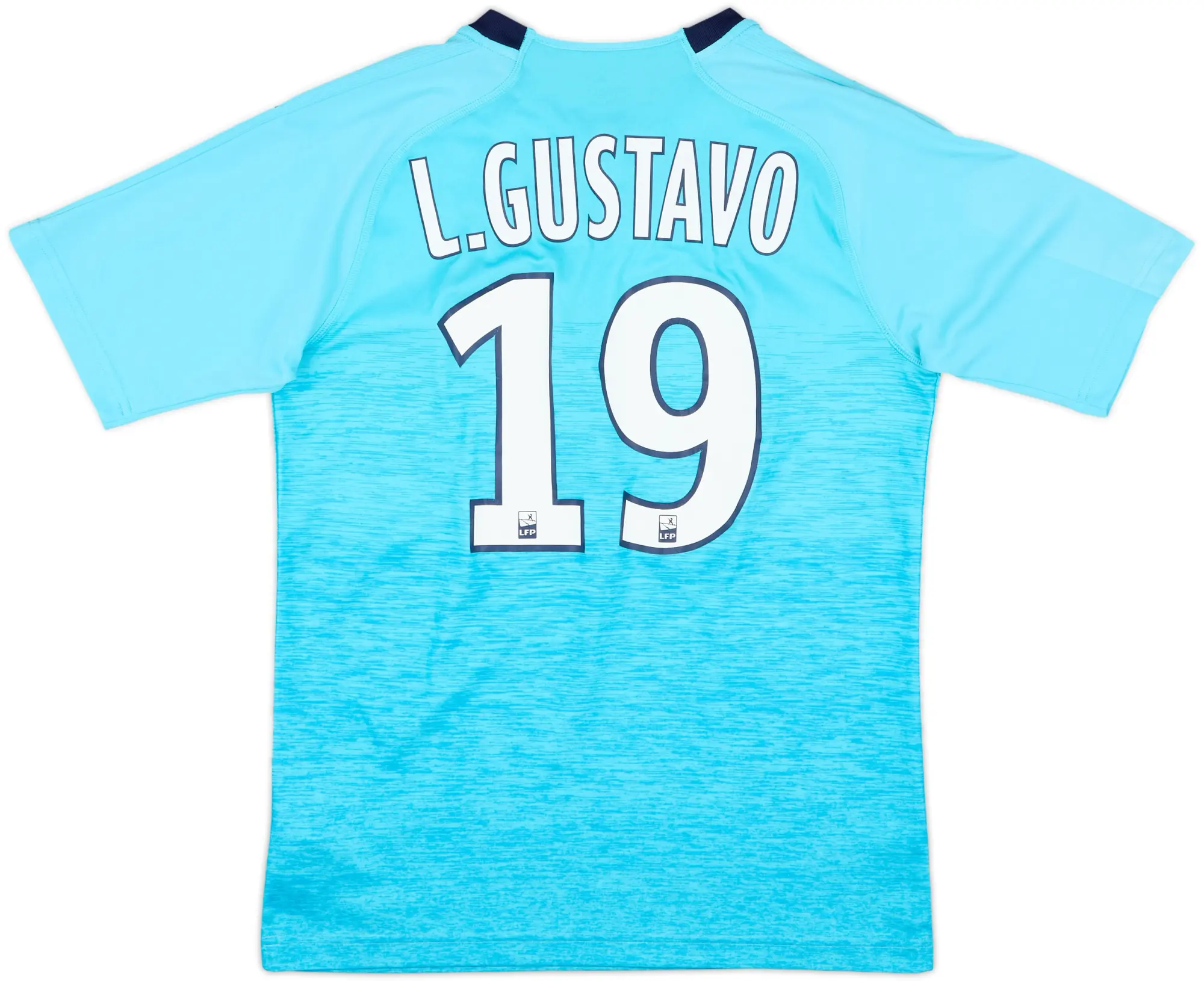 2018-19 Olympique Marseille Third Shirt L. Gustavo #19 - 9/10 - (S)