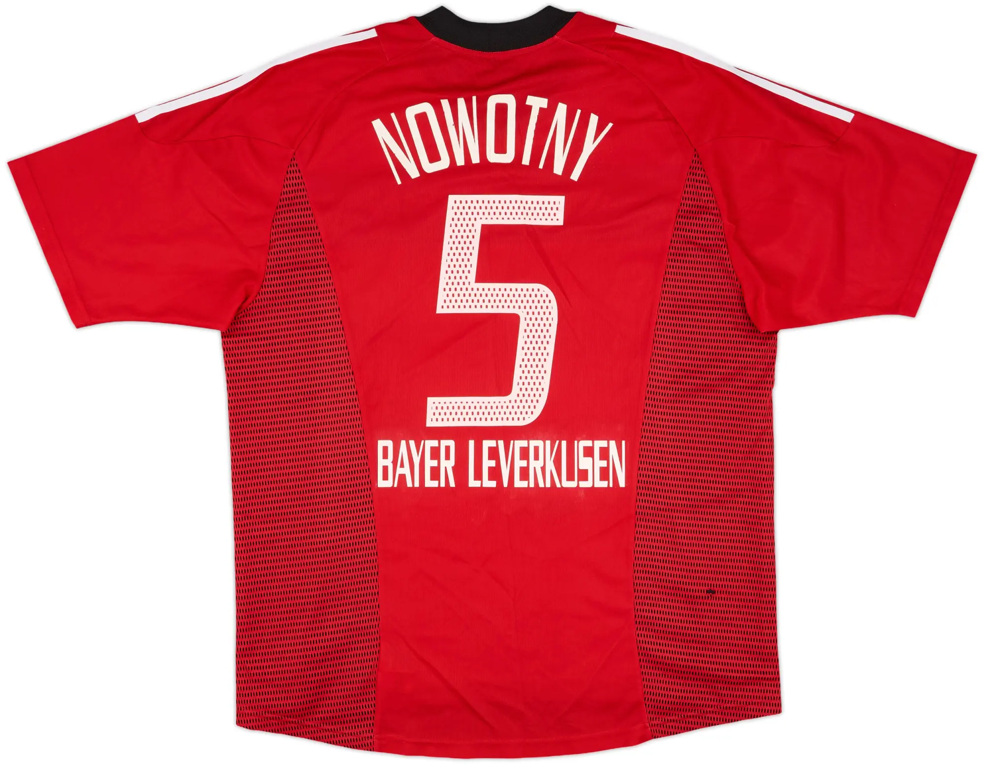 2002-04 Bayer Leverkusen Home Shirt Nowotny #5 - 7/10 - (L)