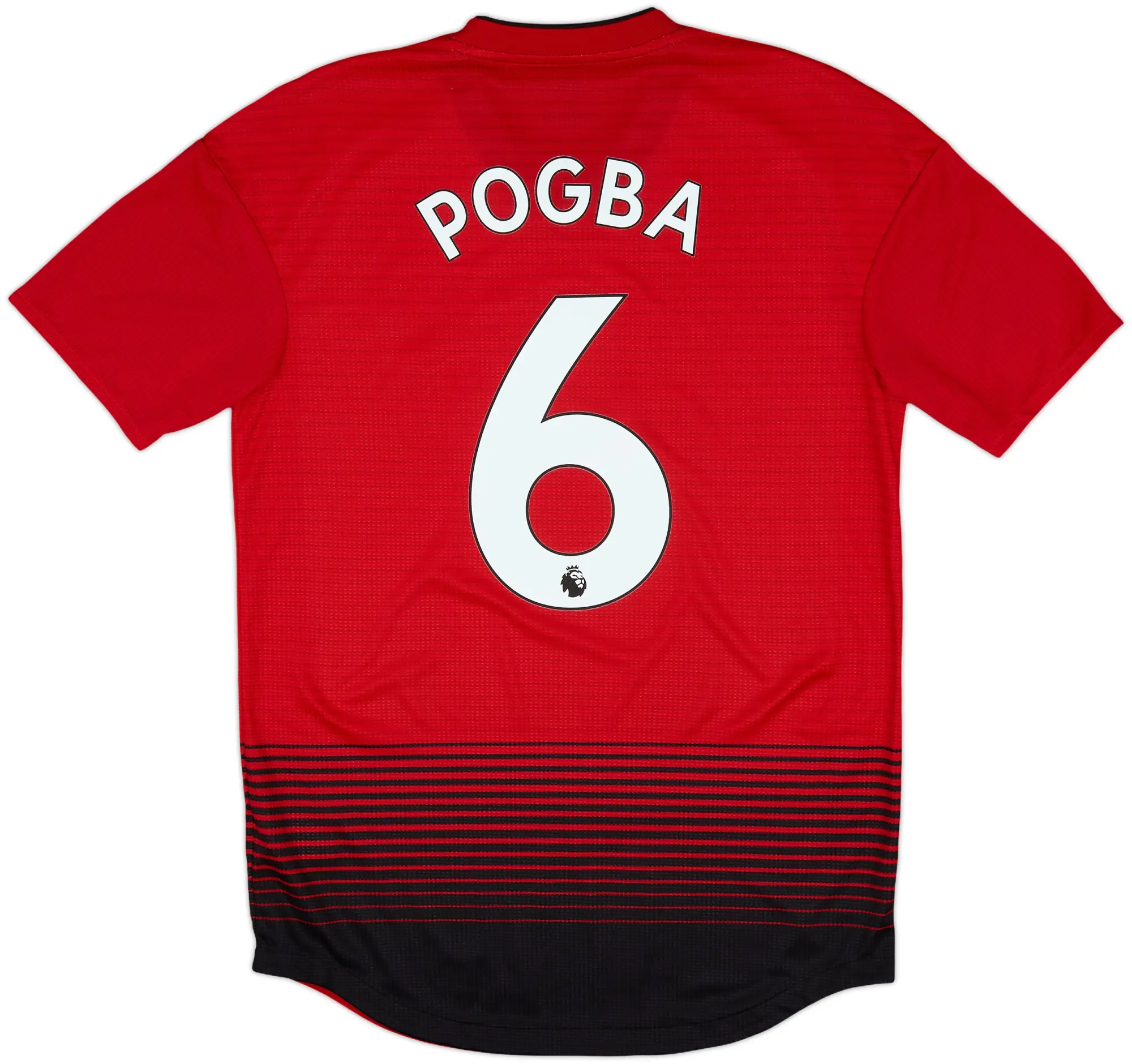 2018-19 Manchester United Authentic Home Shirt Pogba #6 - 10/10 - (M)