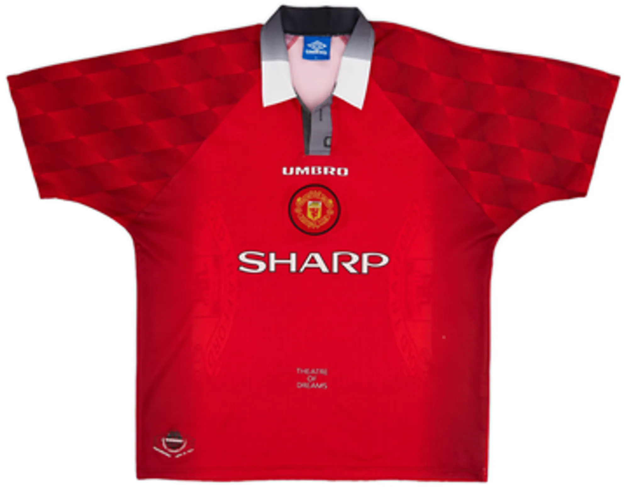 Umbro Manchester United Mens SS Home Shirt 1996/98