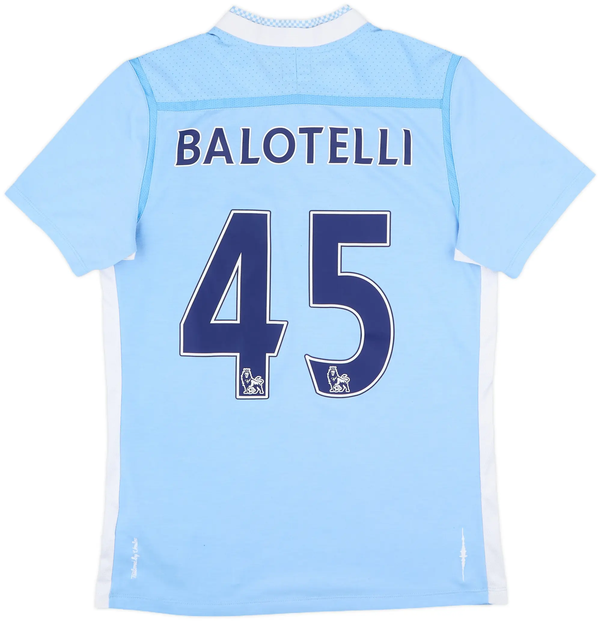 2011-12 Manchester City Home Shirt Balotelli #45 - 7/10 - (S)