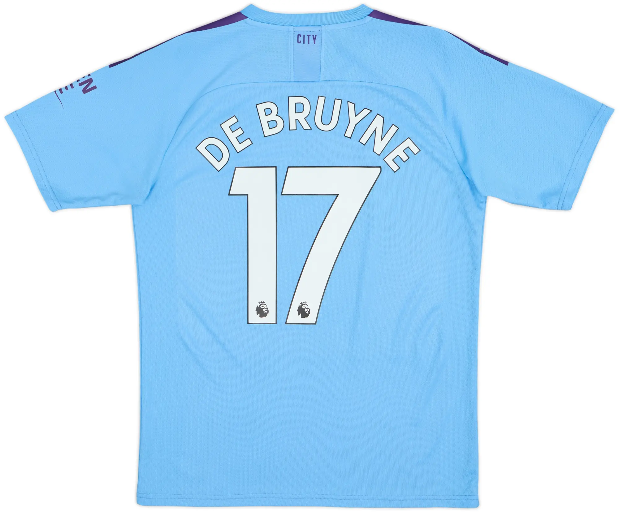 2019-20 Manchester City Home Shirt De Bruyne #17 - 9/10 - (M)