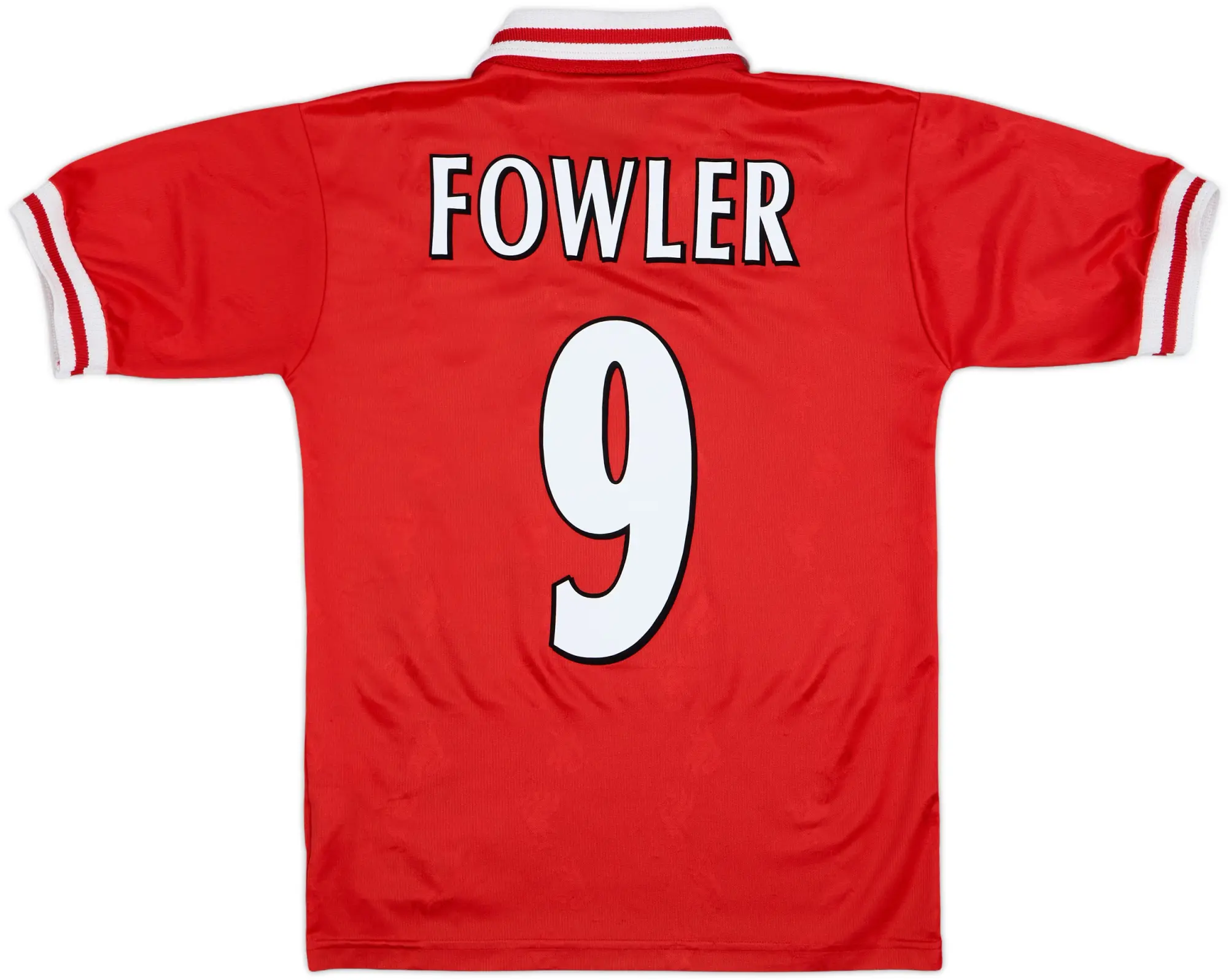 1996-98 Liverpool Home Shirt Fowler #9 - 8/10 - (Y)