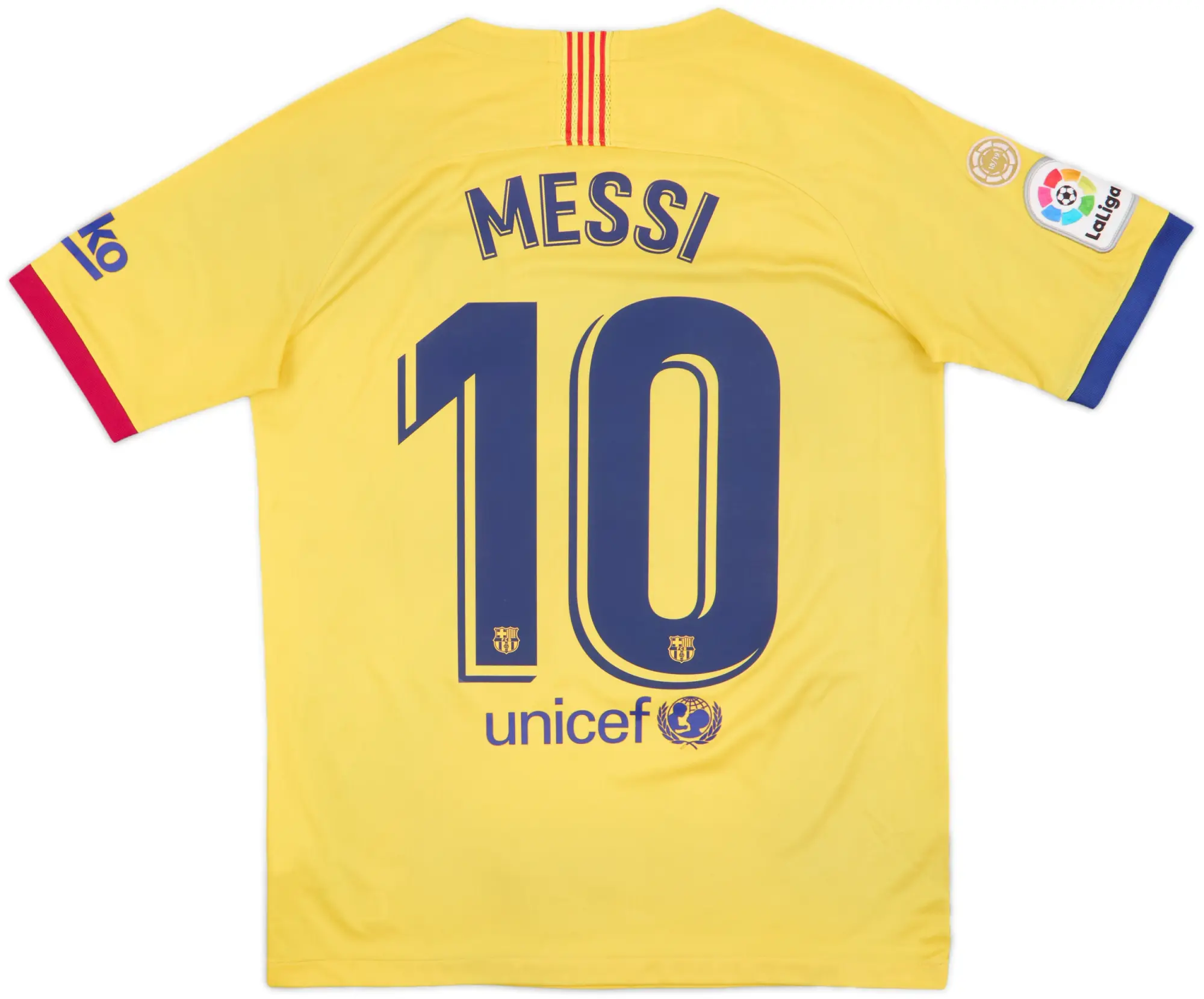 2019-20 Barcelona Away Shirt Messi #10 - 6/10 - (XL.Boys)