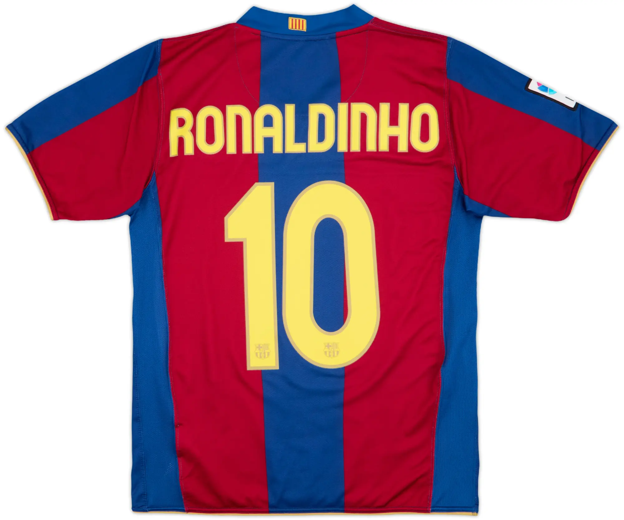 2007-08 Barcelona Home Shirt Ronaldinho #10 - 7/10 - (S)