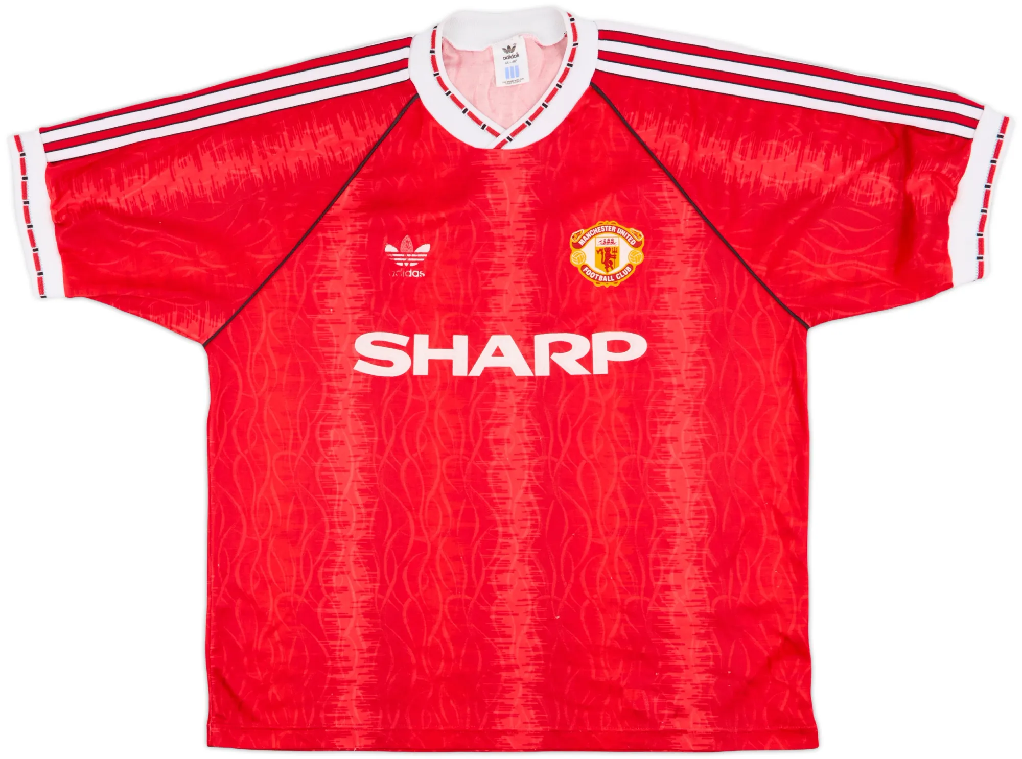 adidas Manchester United Mens SS Home Shirt 1990/92