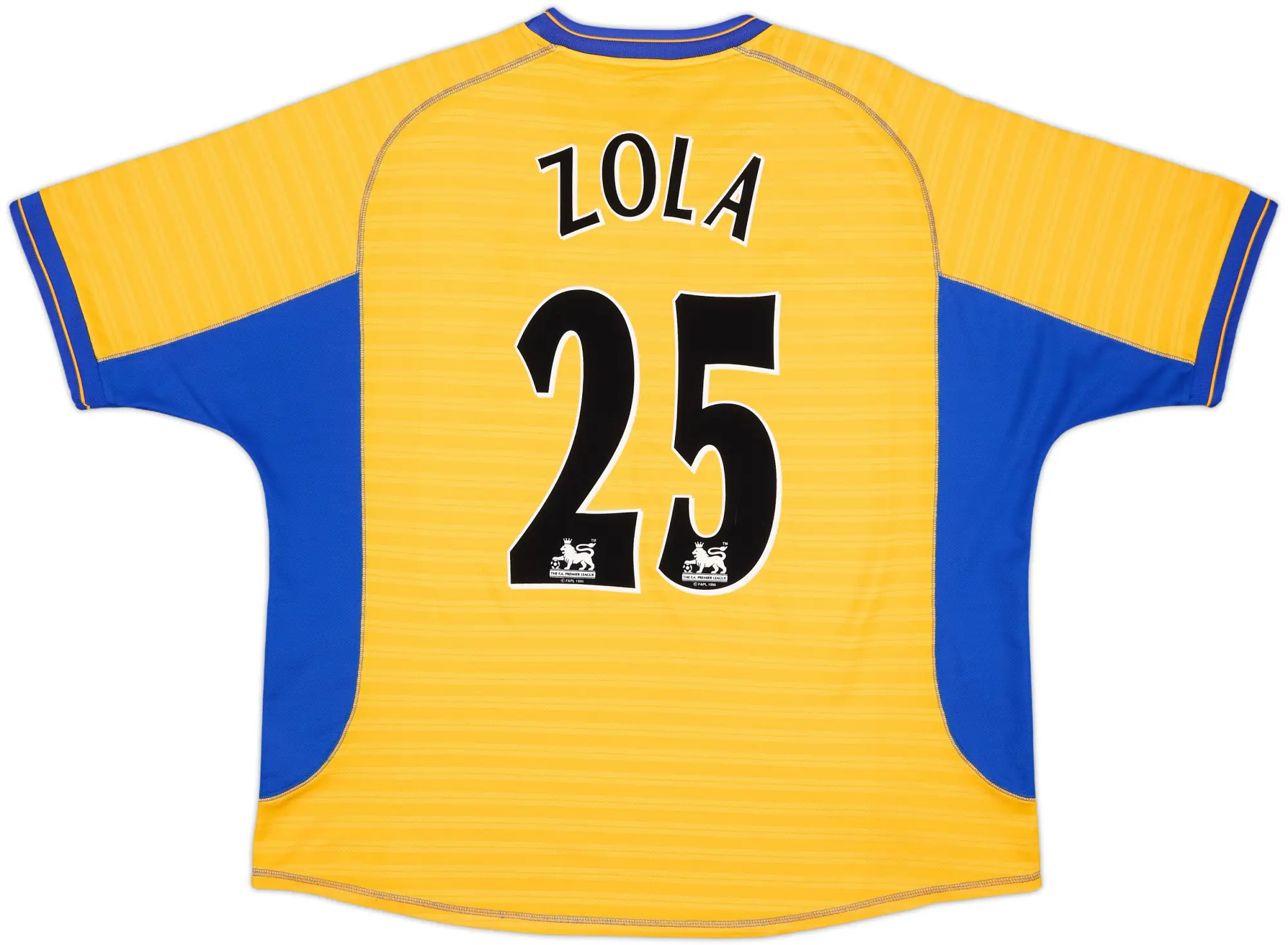 2000-01 Chelsea Away Shirt Zola #25 - 8/10 - (XXL)