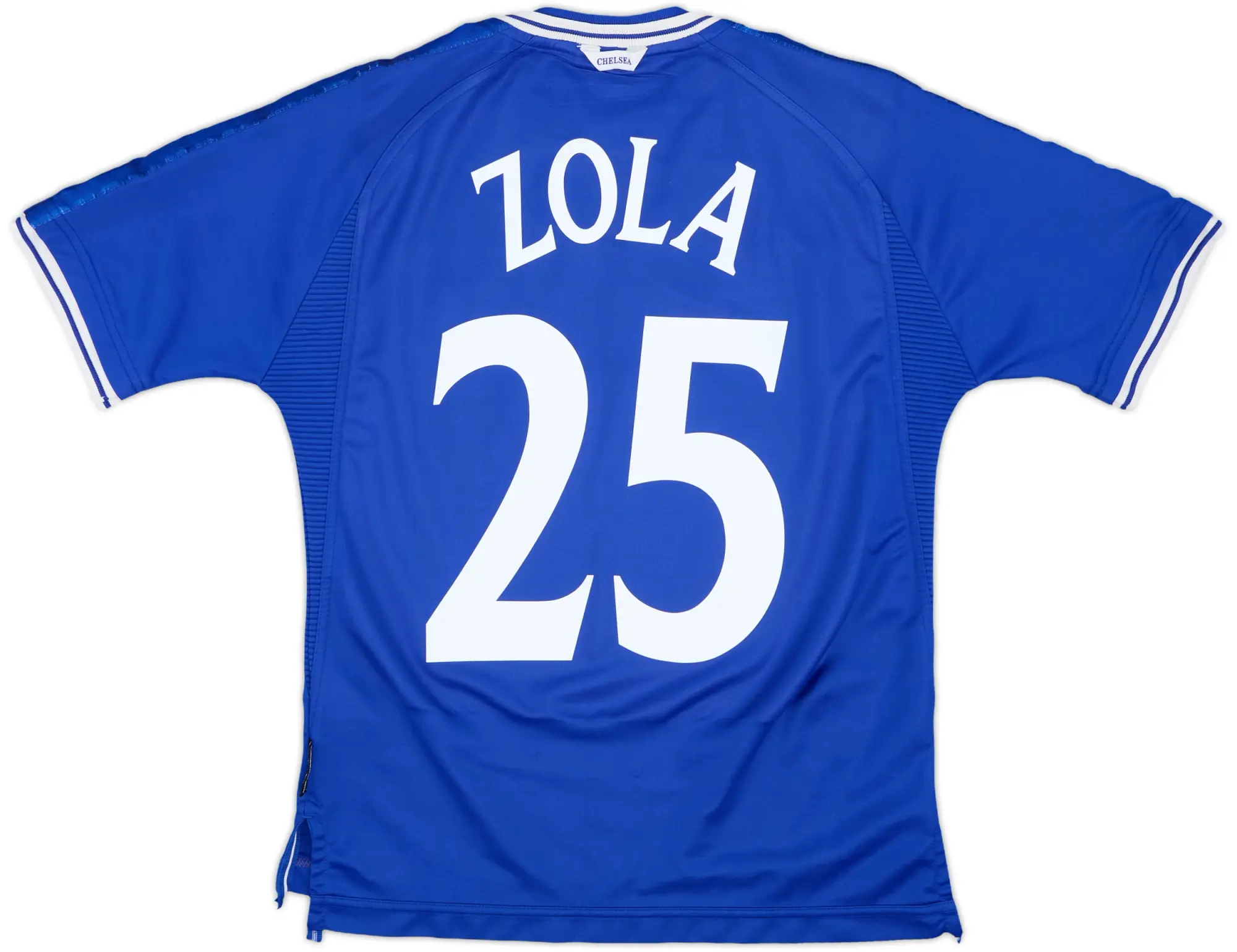 1999-01 Chelsea Home Shirt Zola #25 - 8/10 - (Y)