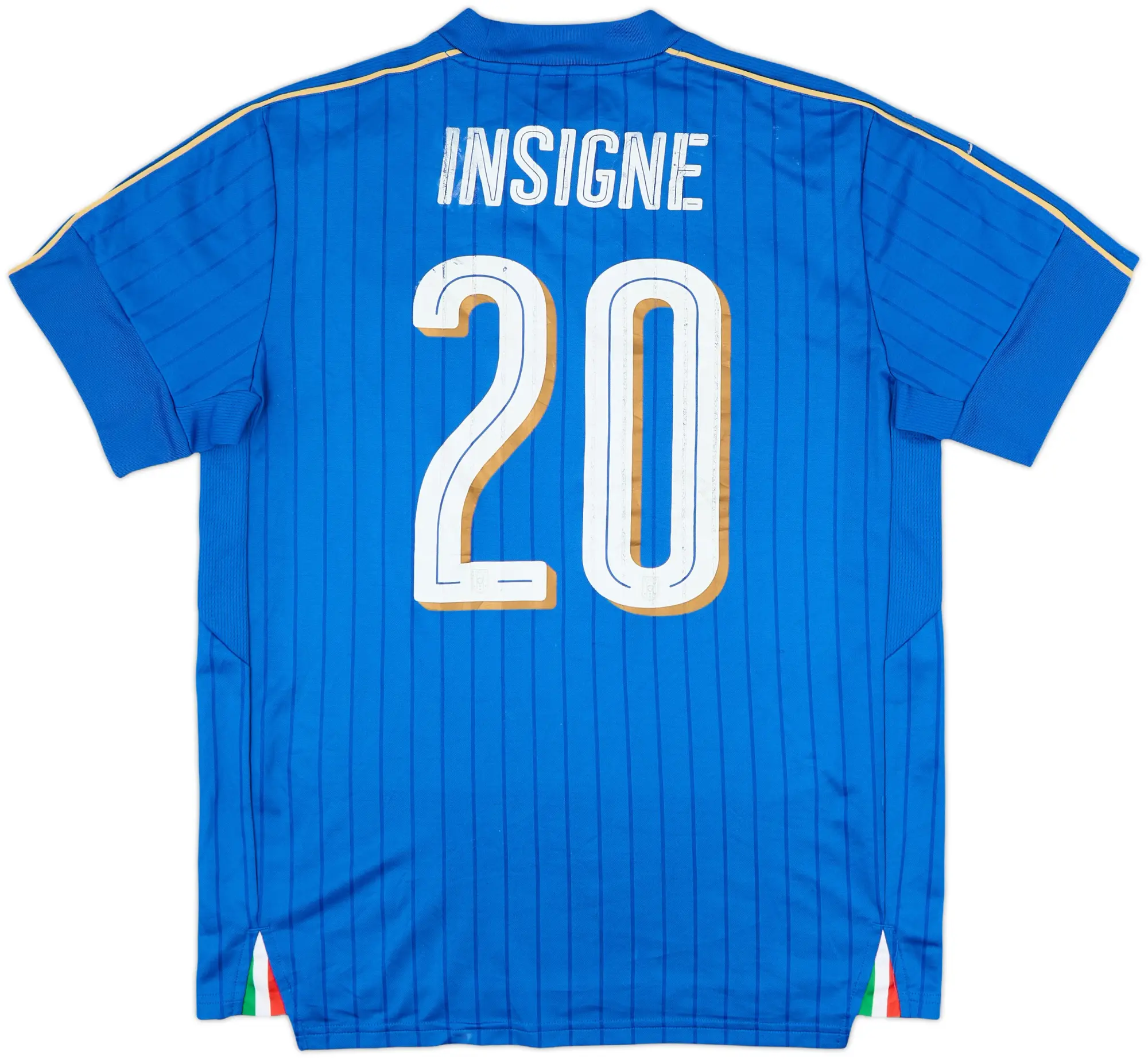2016-17 Italy Home Shirt Insigne #20 - 4/10 - (L)