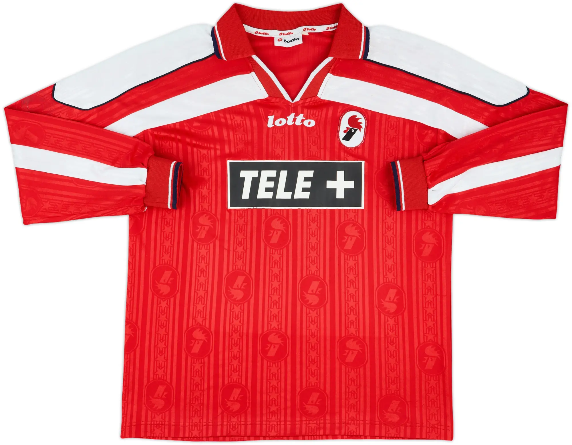 1998-99 Bari Match Issue Home L/S Shirt #15