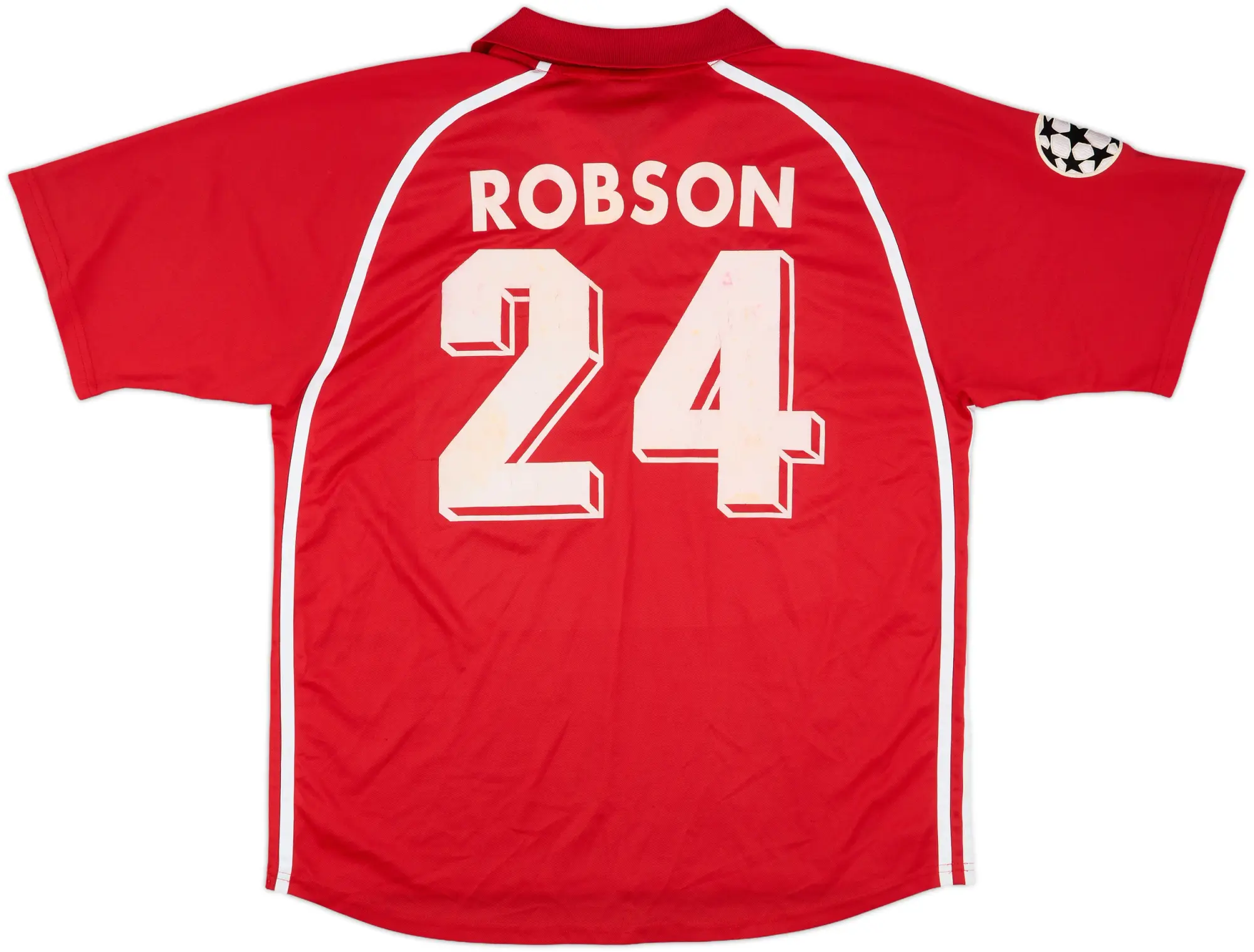 2001 Spartak Moscow Match Issue Champions League Home Shirt Robson #24