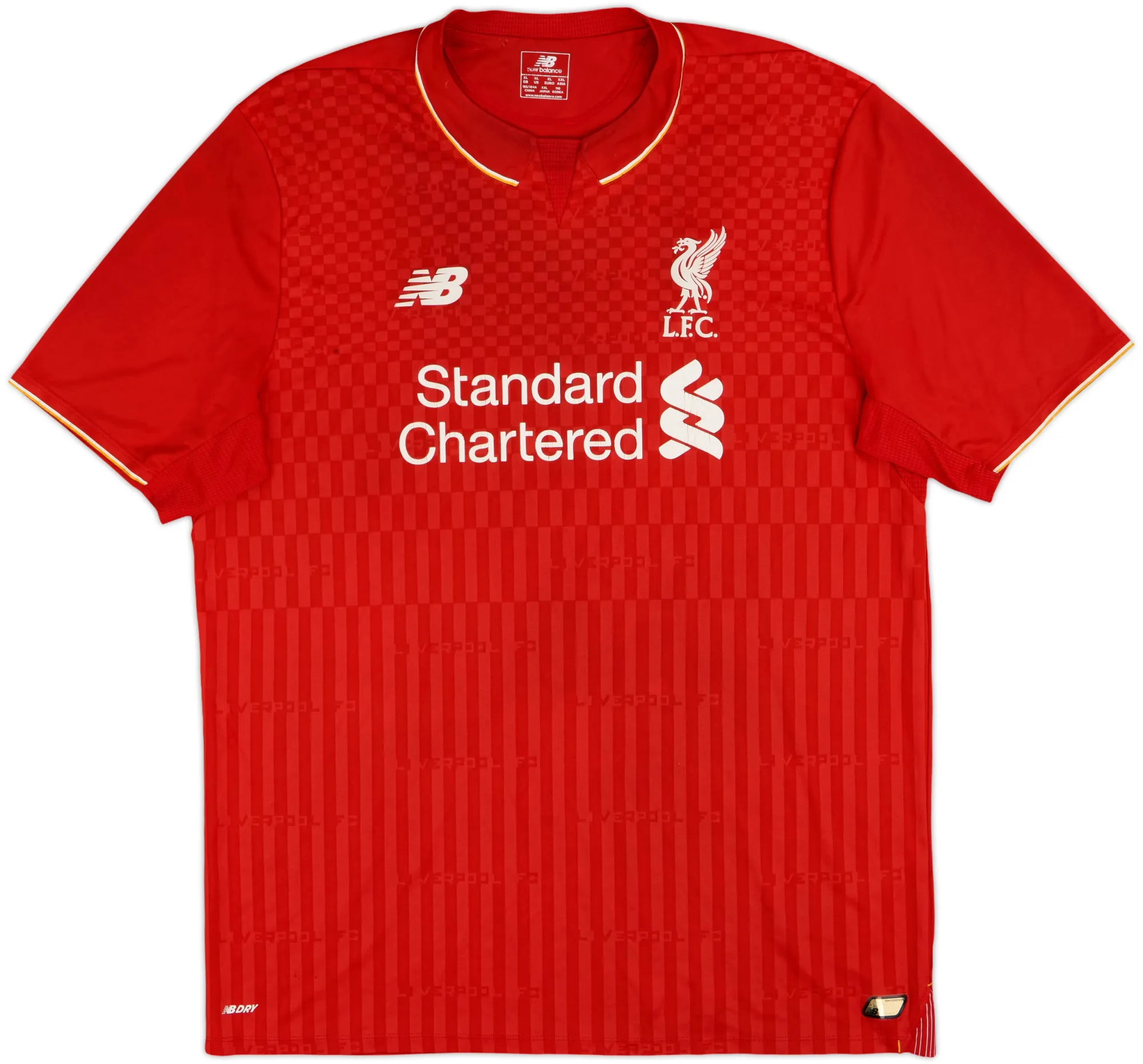 NewBalance Liverpool Mens SS Home Shirt 2015/16