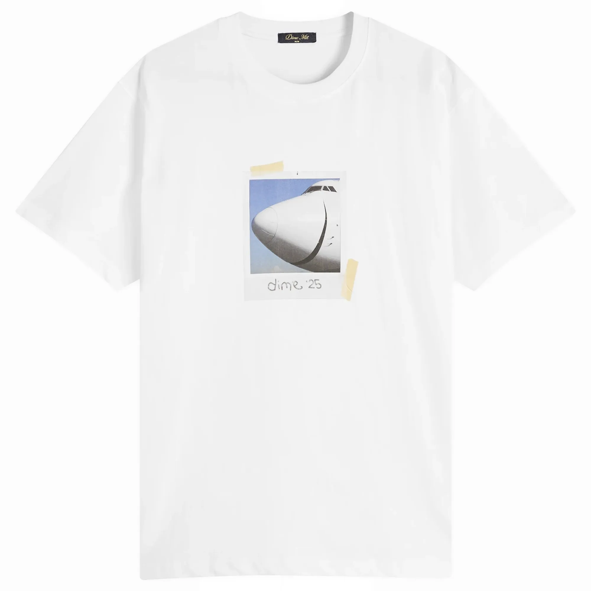Dime Men's Plane T-Shirt White