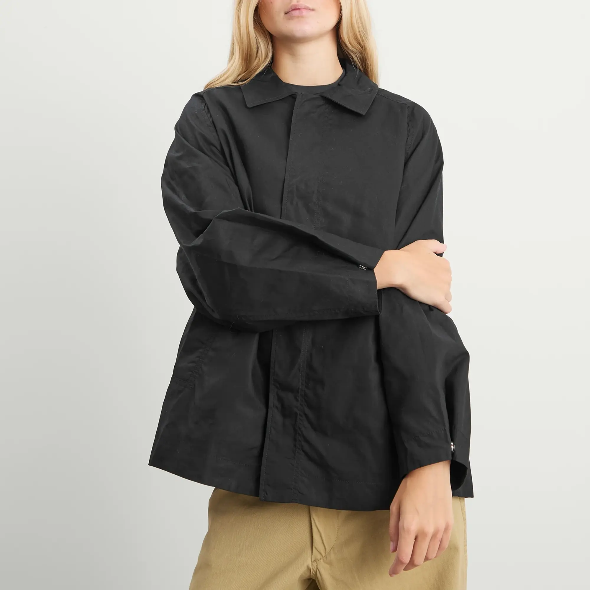 Baserange Women's Even Waxed Cotton Jacket Black