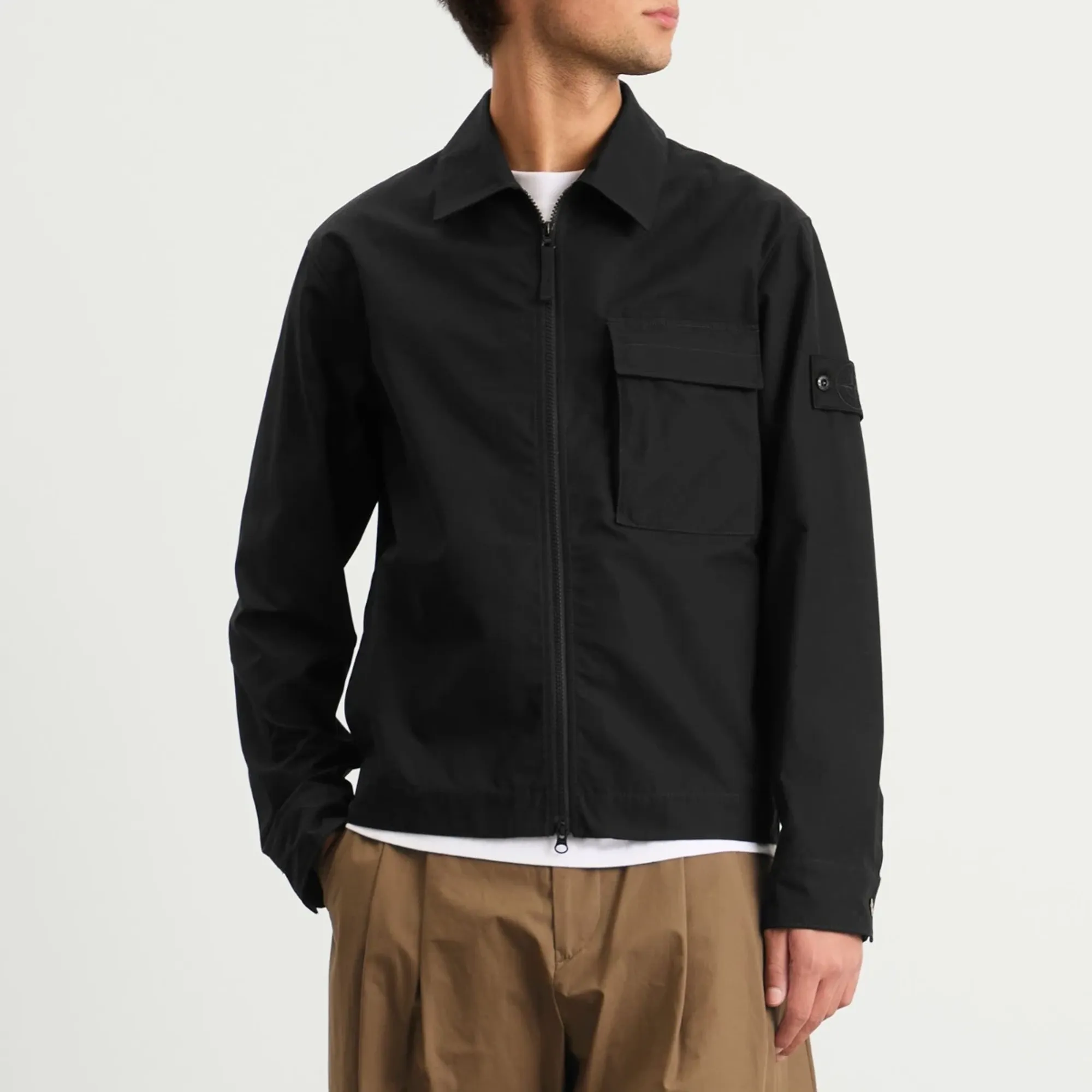 ジャケット・アウター 2018SS STONE  GHOST SHIRTS JACKET Stone Island Men's Ghost Weatherproof Cotton Canvas Shirt Jacket