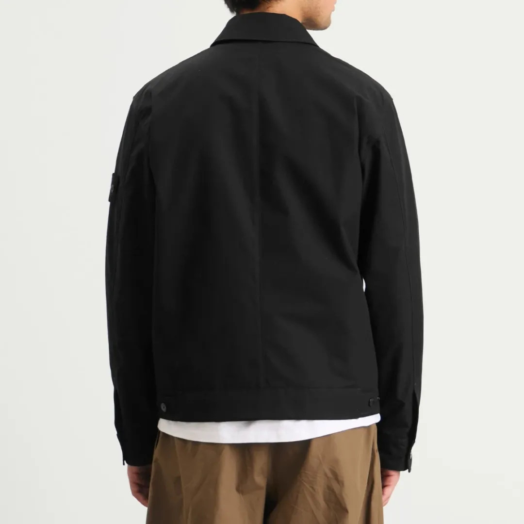 Stone Island Men's Ghost Weatherproof Cotton Canvas Shirt Jacket