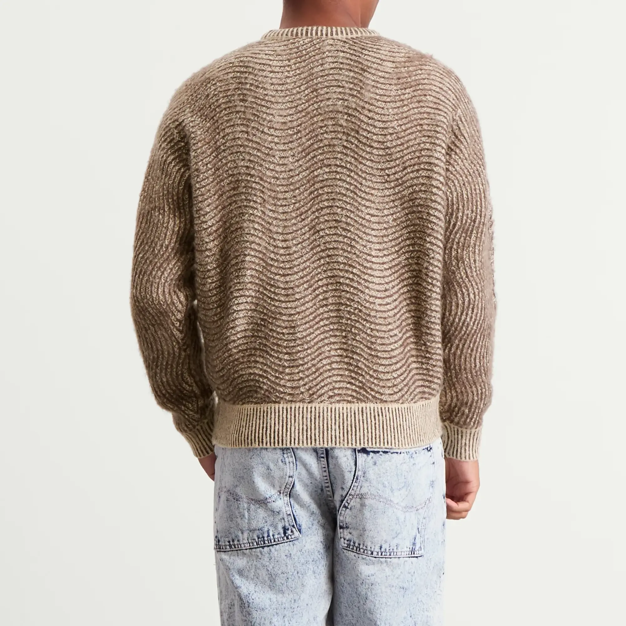 Dime Men's Mohair Wave Knit Camel