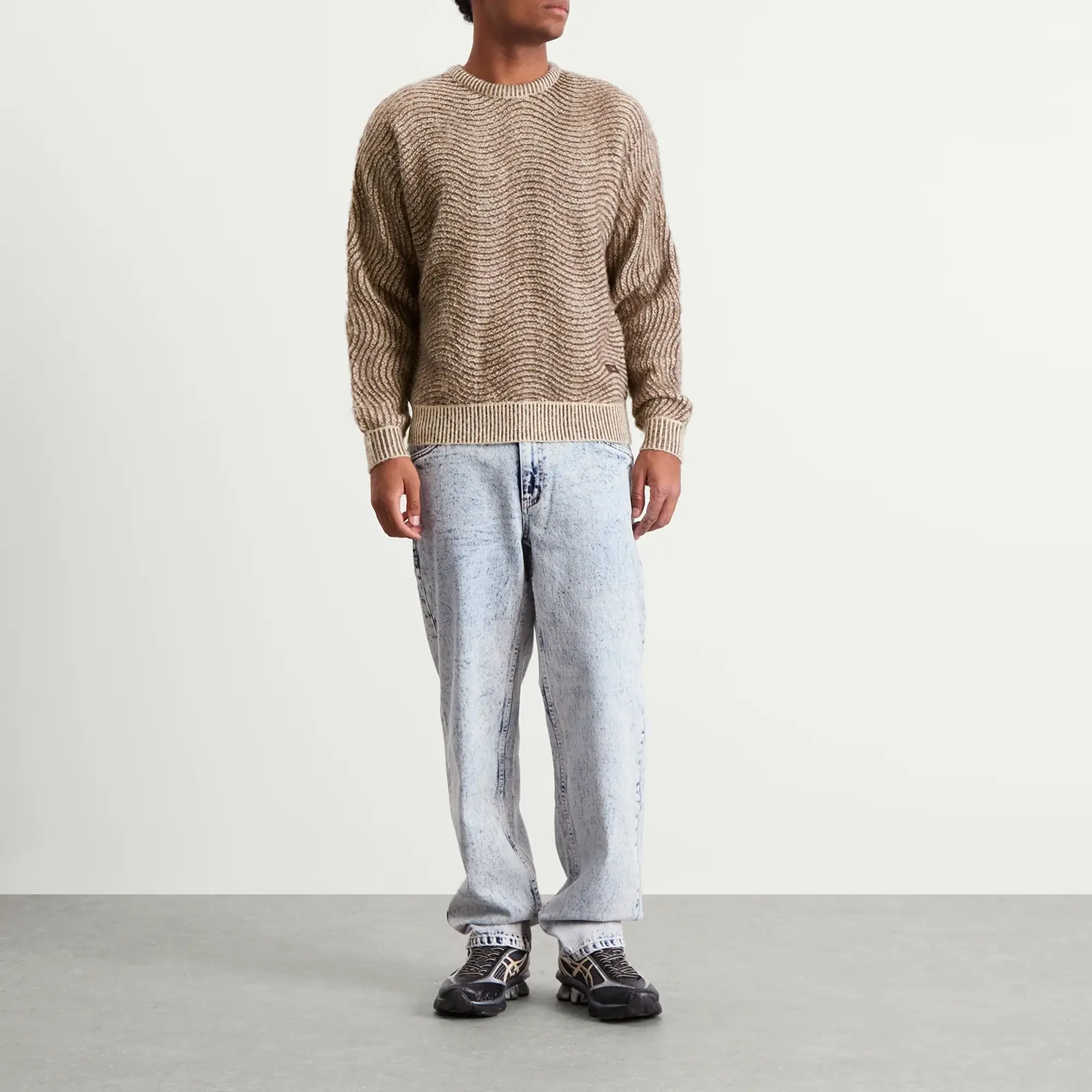 Dime Men's Mohair Wave Knit Camel