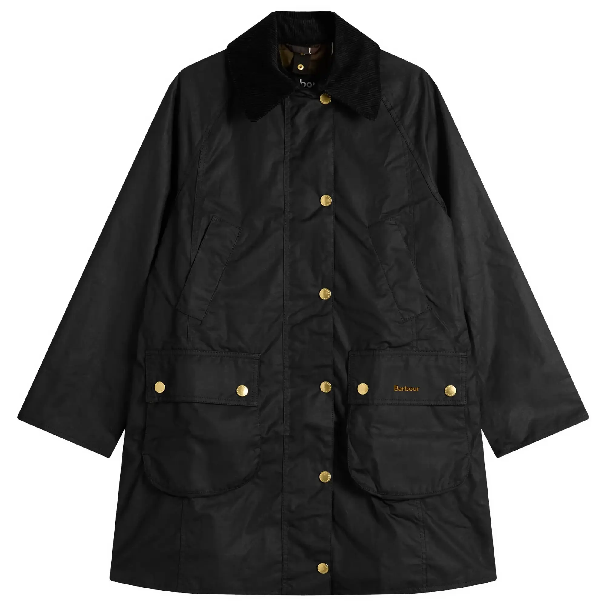 Barbour Women's Long Beadnell Wax Jacket Black/Classic