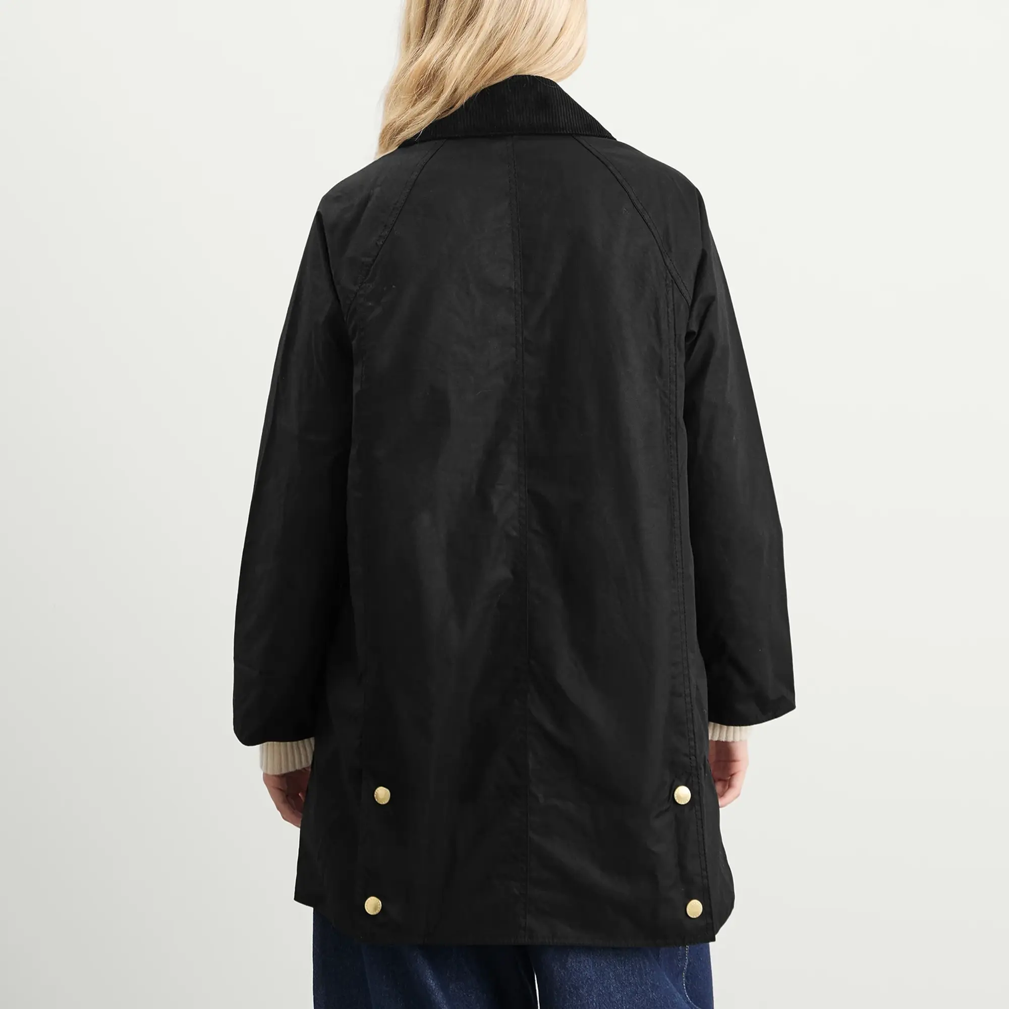 Barbour Women's Long Beadnell Wax Jacket Black/Classic