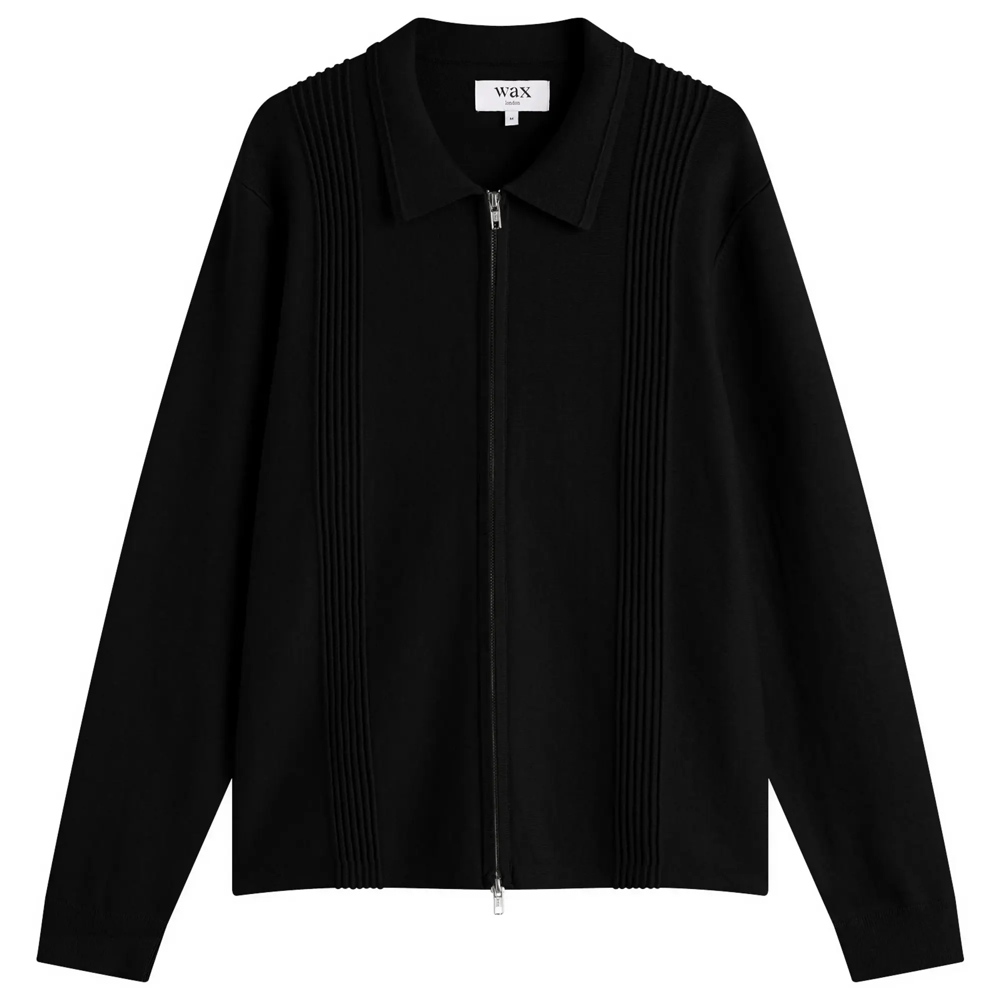 Wax London Men's Lennox Milano Zip Polo Black