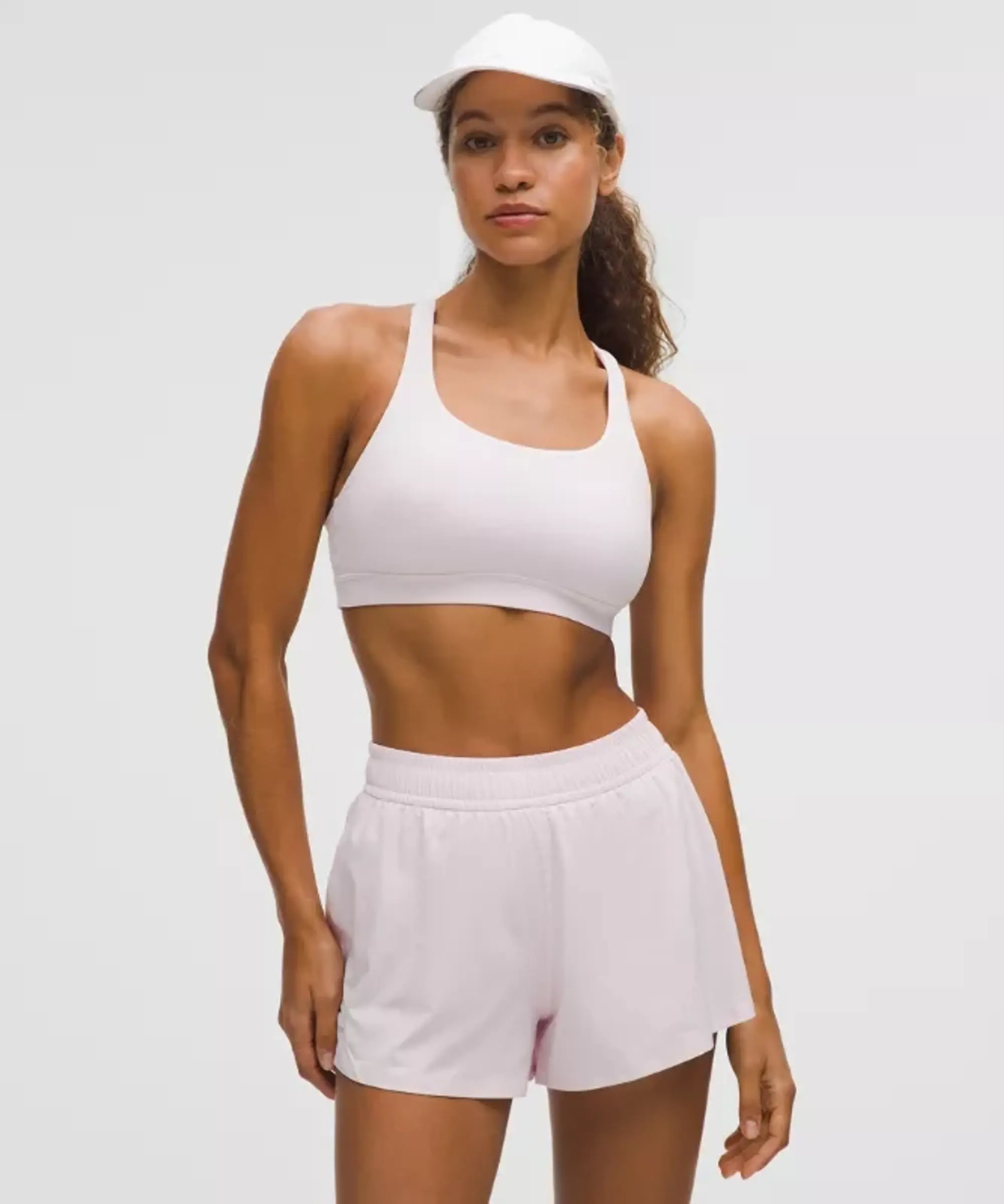 lululemon – Women's Energy Sports Bra Medium Support, B-D Cups – Color Pink – Size 4