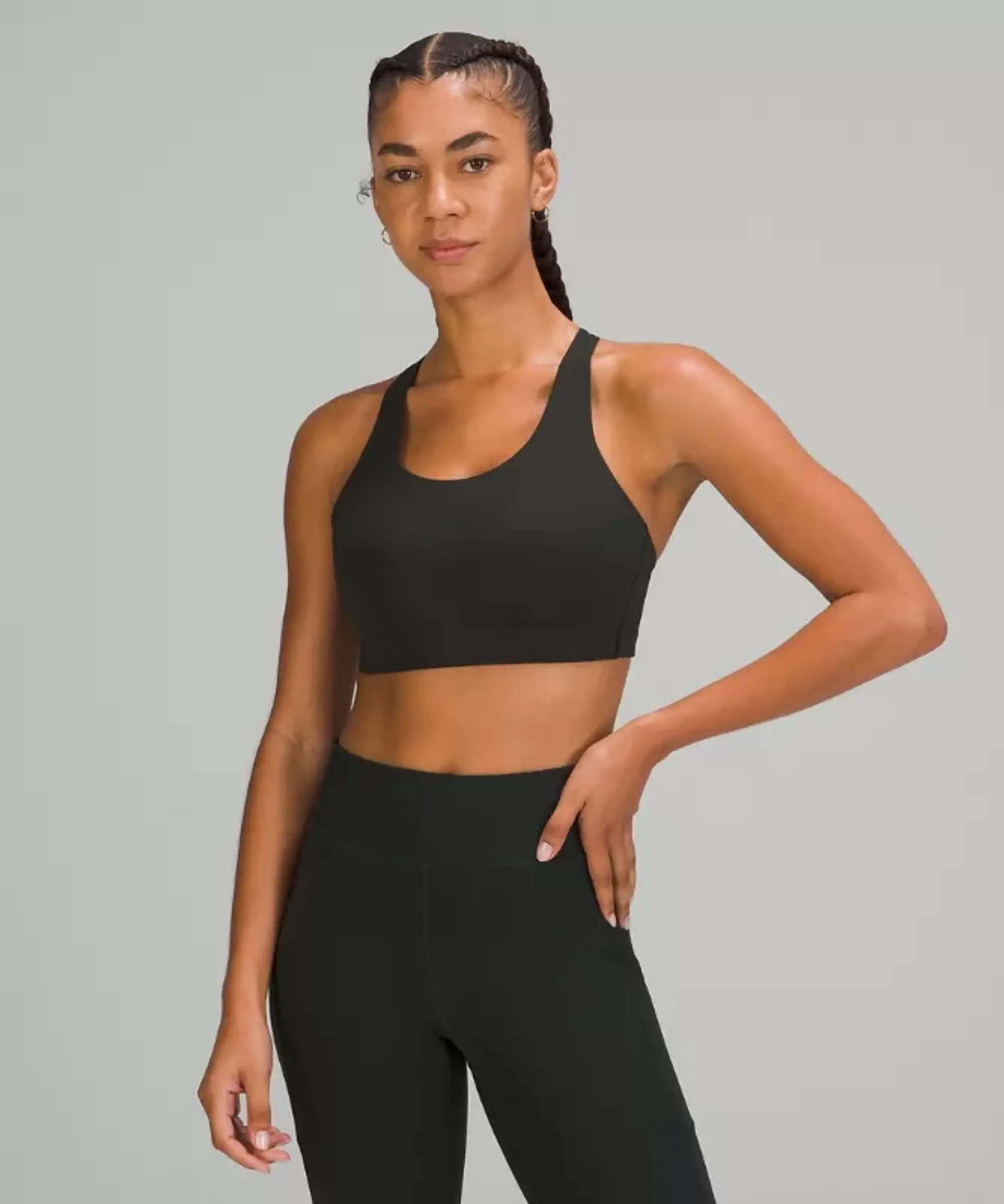 lululemon – Women's Energy Sports Bra High Support, B-G Cups – Color Green – Size 32DD