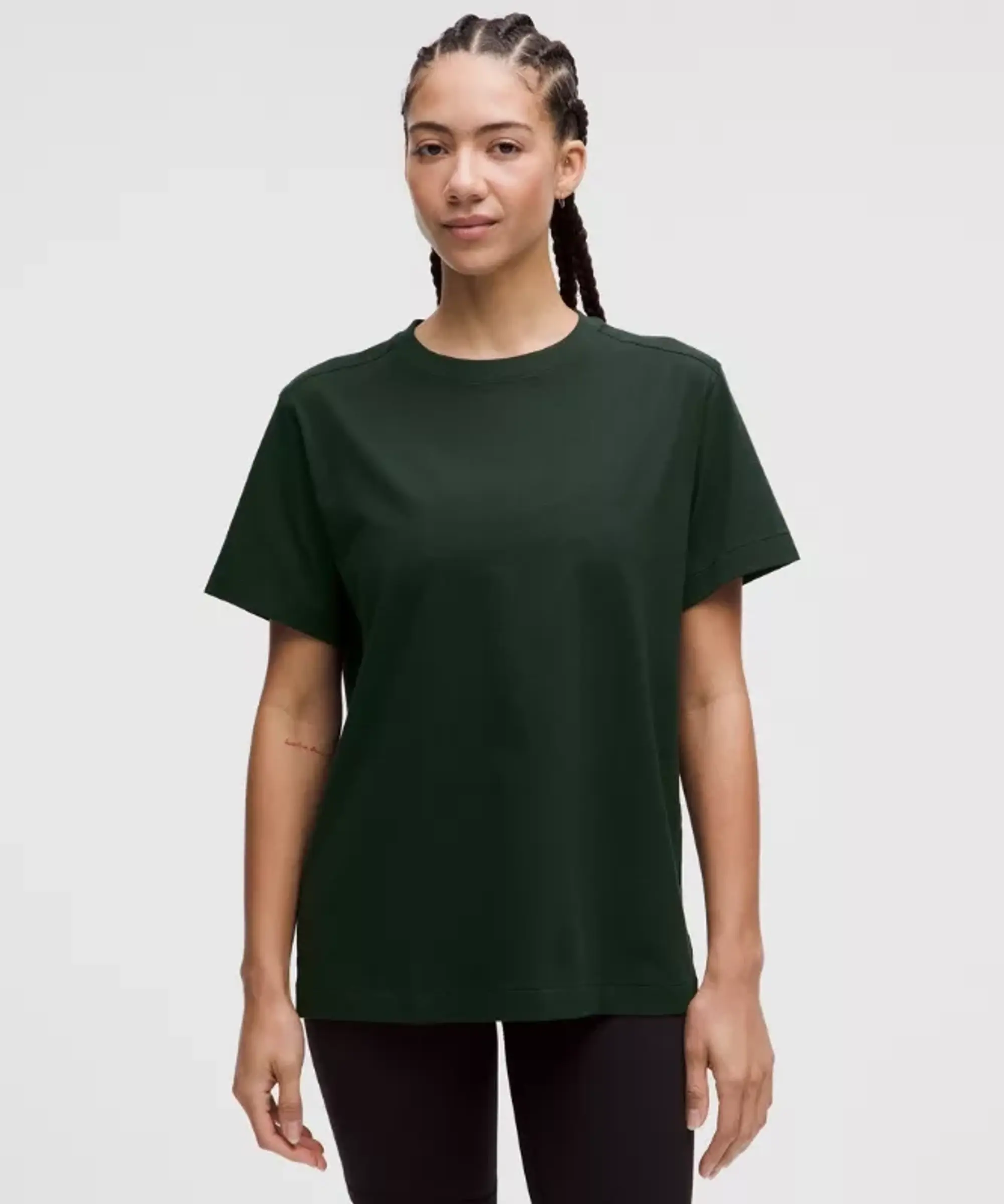 lululemon – Women's All Yours Organic Crewneck T-Shirt – Color Green – Size 3XS