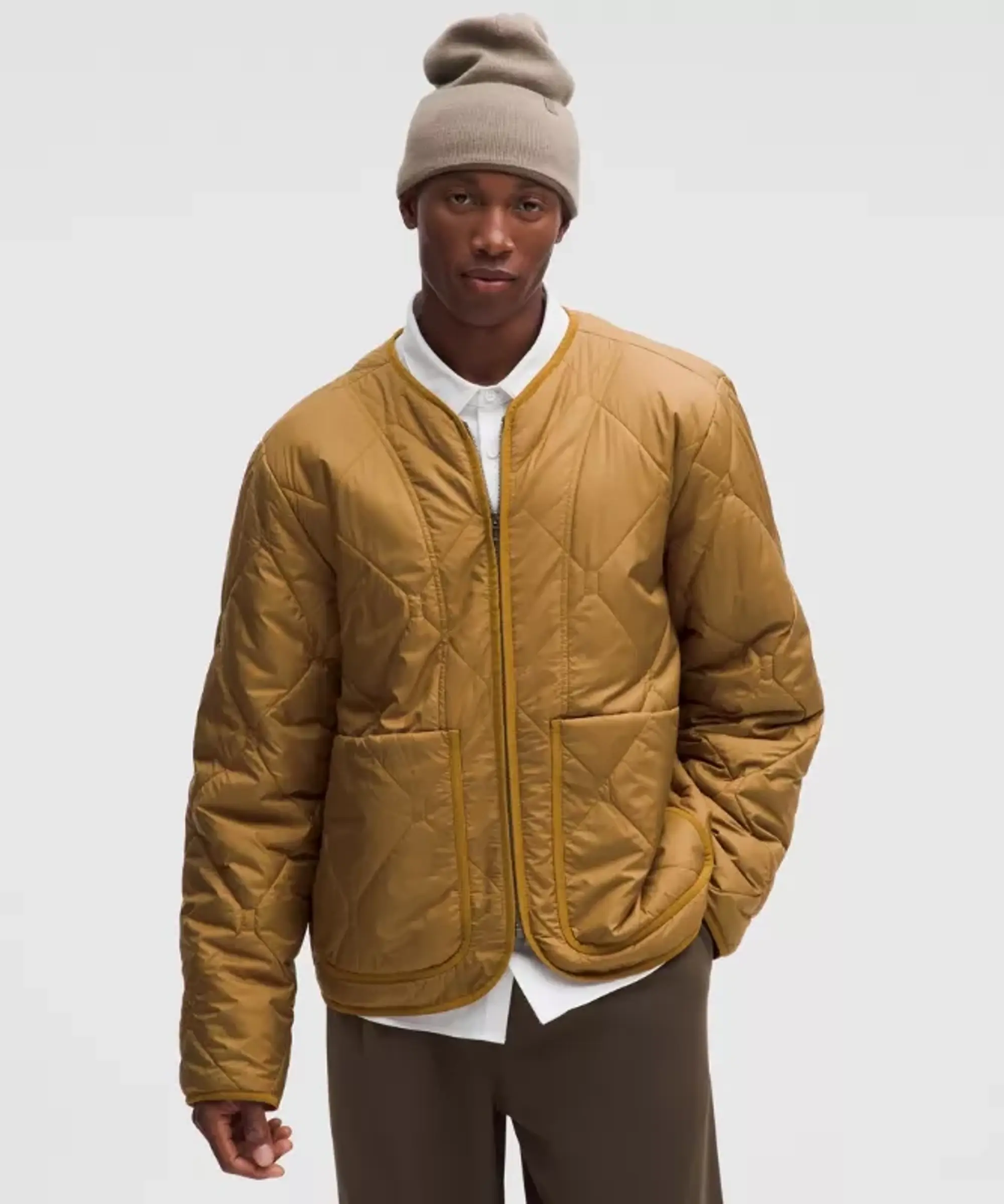 lululemon – Men's Diamond-Quilted Liner Jacket – Color Yellow – Size Medium