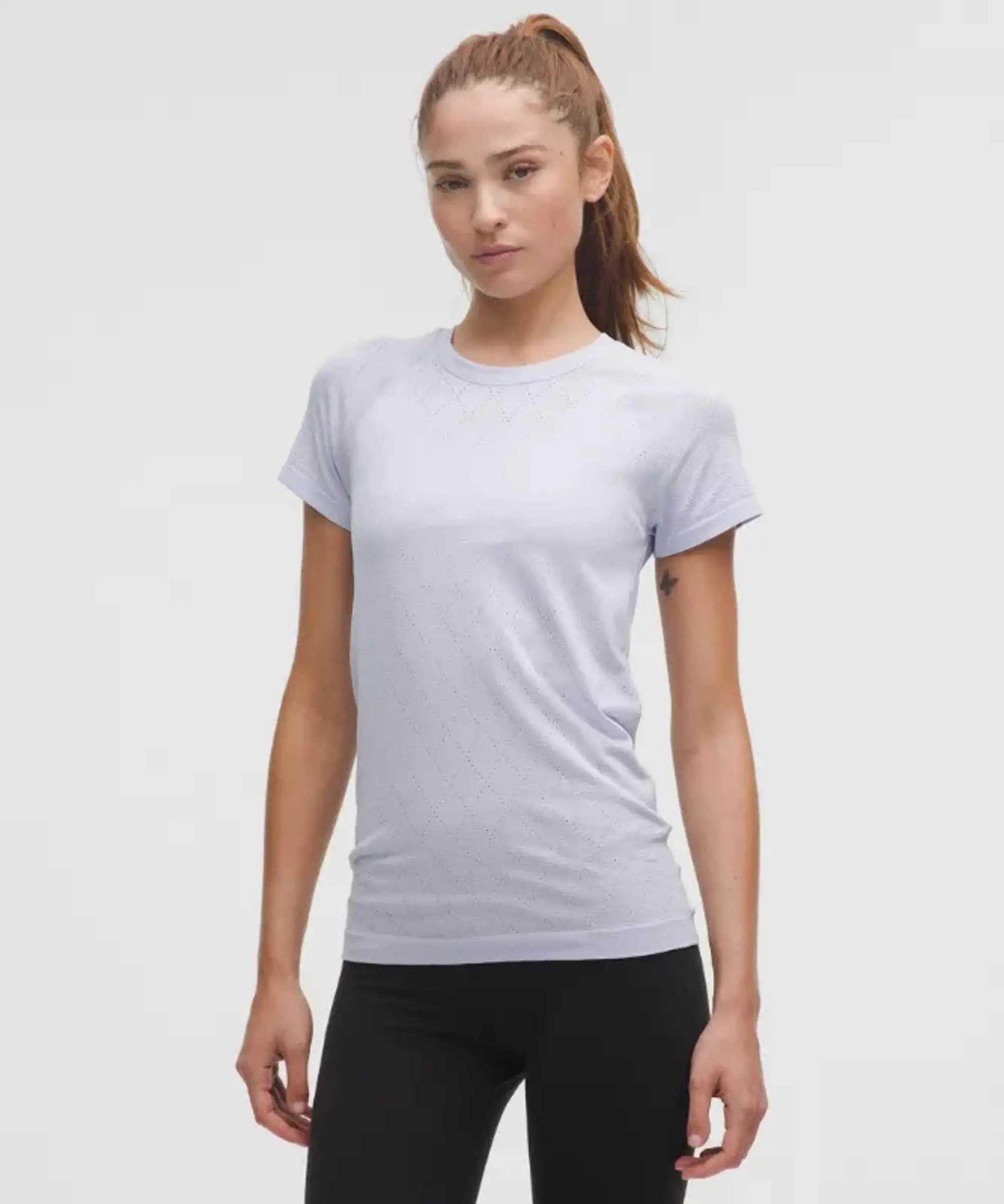 lululemon – Women's Swiftly Tech Short-Sleeve Shirt 2.0 Hip Length – Color Blue – Size 2