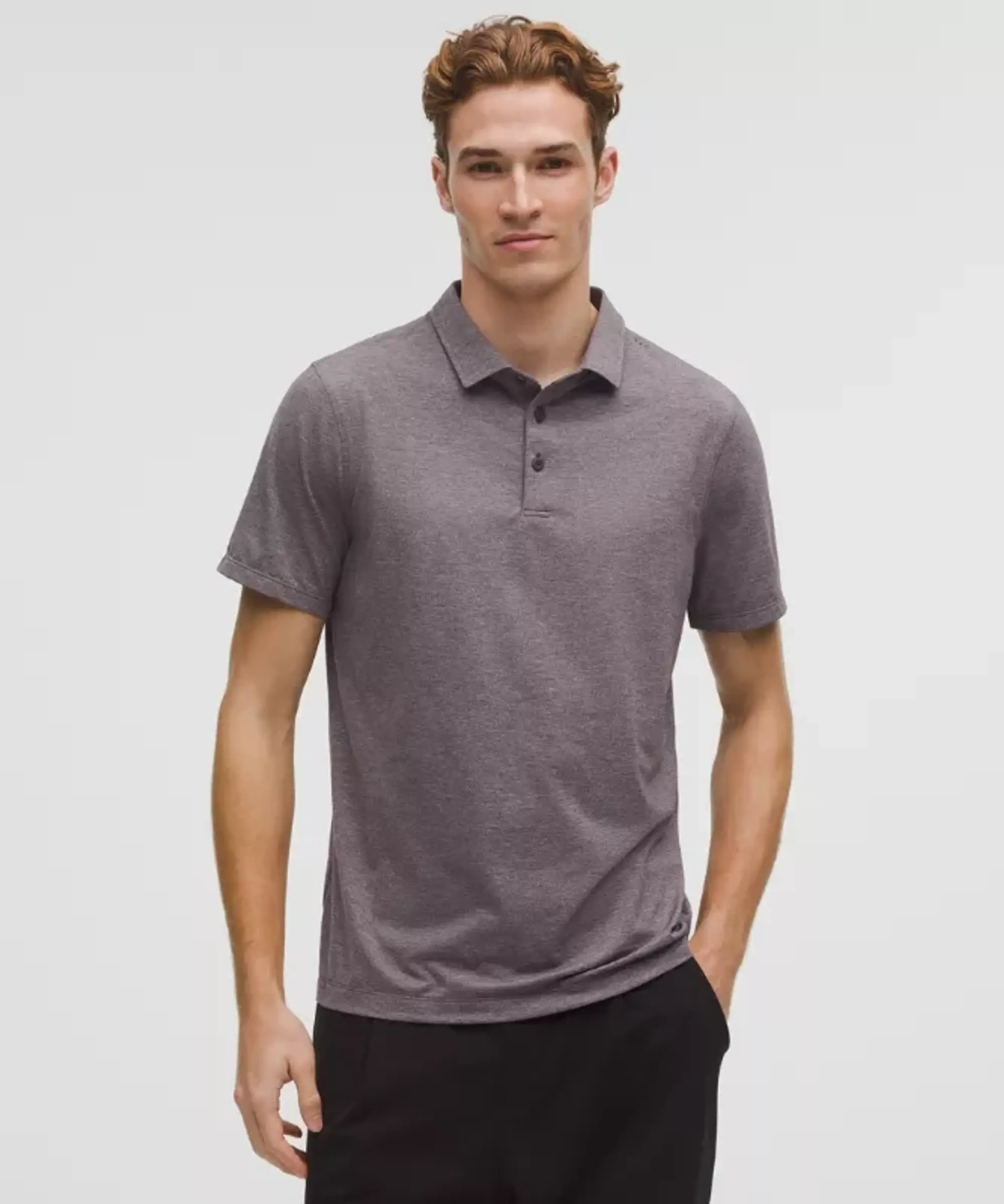lululemon – Men's Evolution Short-Sleeve Polo Shirt – Color Brown – Size XS
