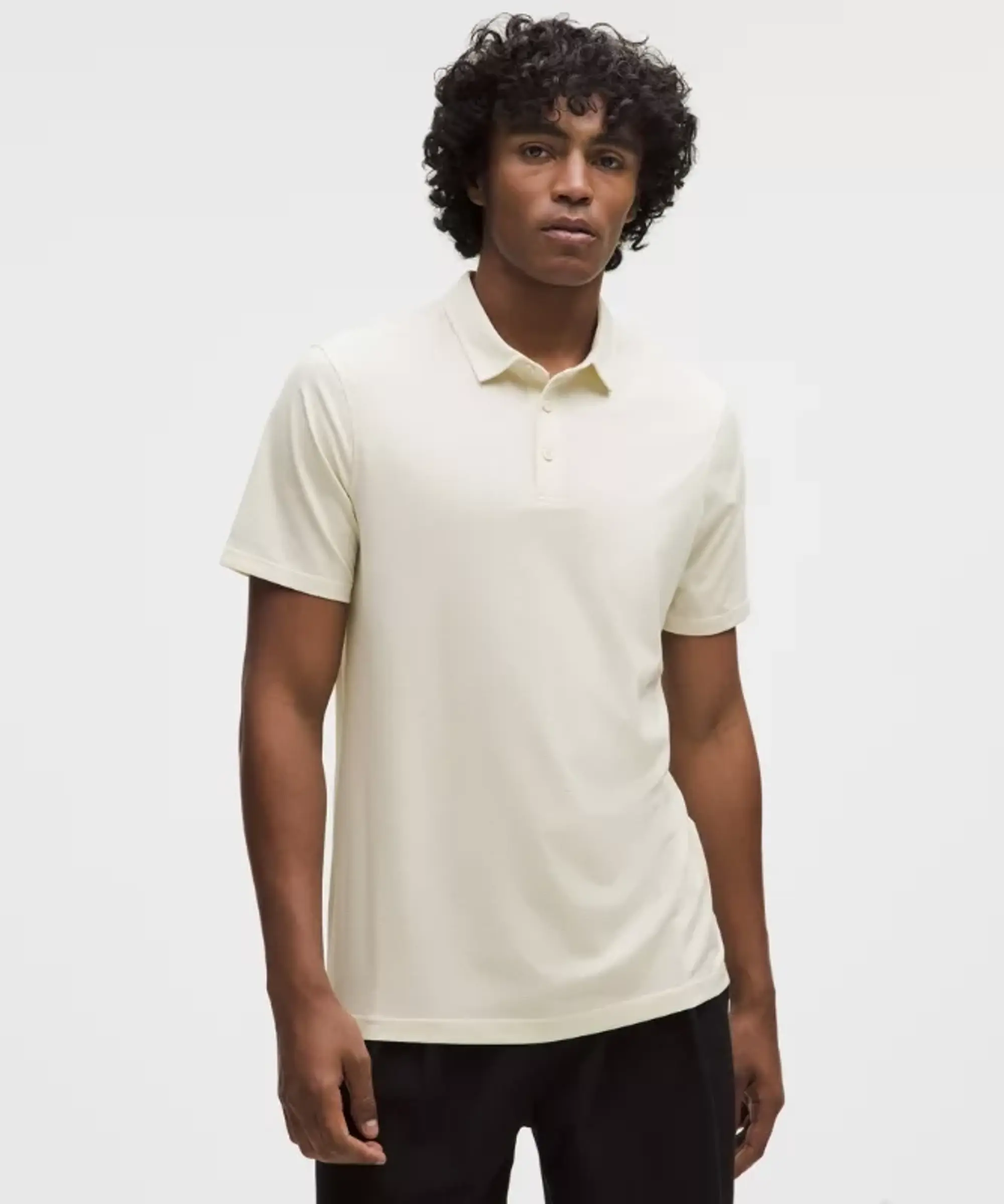 lululemon – Men's Evolution Short-Sleeve Polo Shirt – Color White – Size Medium