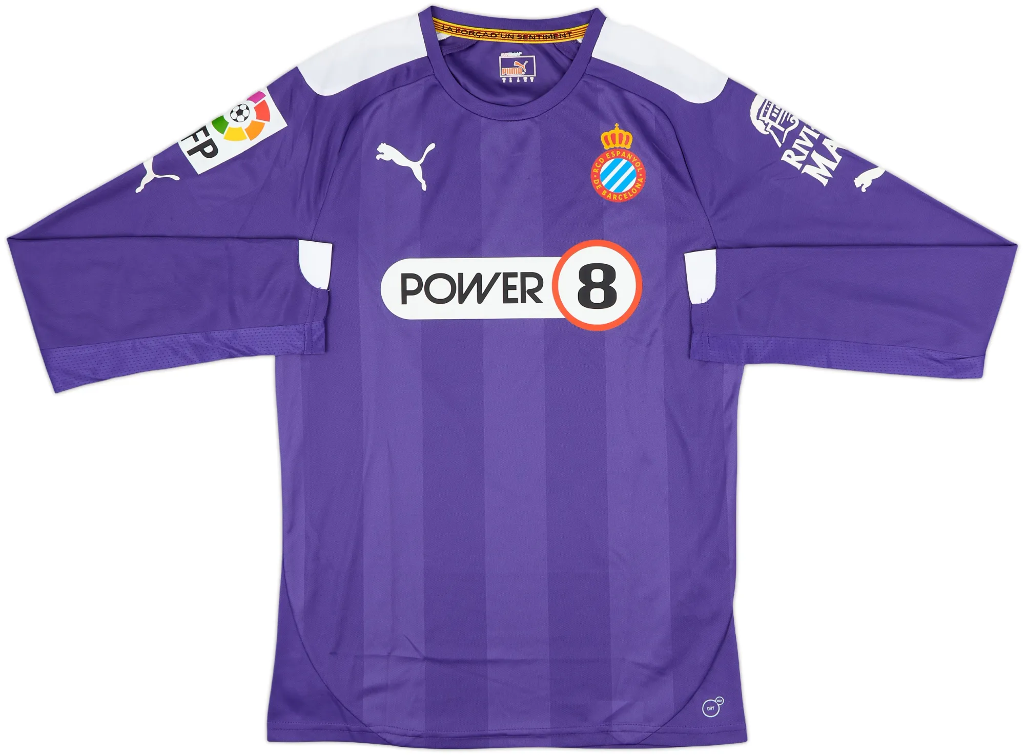 Puma Espanyol Mens LS Player Issue Away Shirt 2014/15