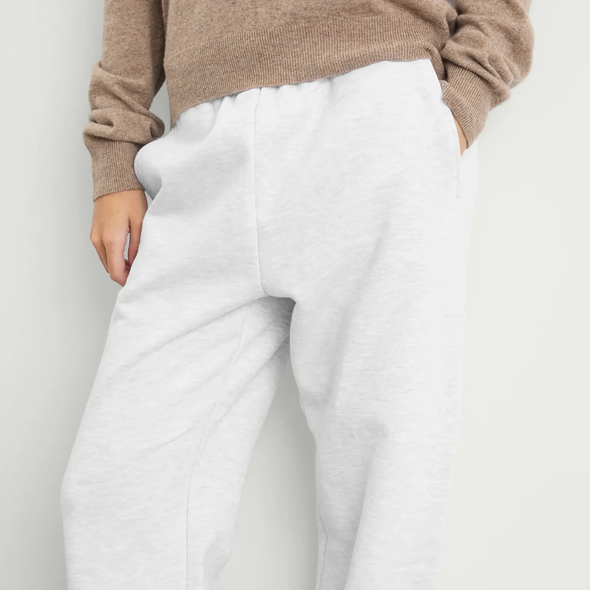 Entire Studios Women's Straight Leg Sweatpants Heather Grey