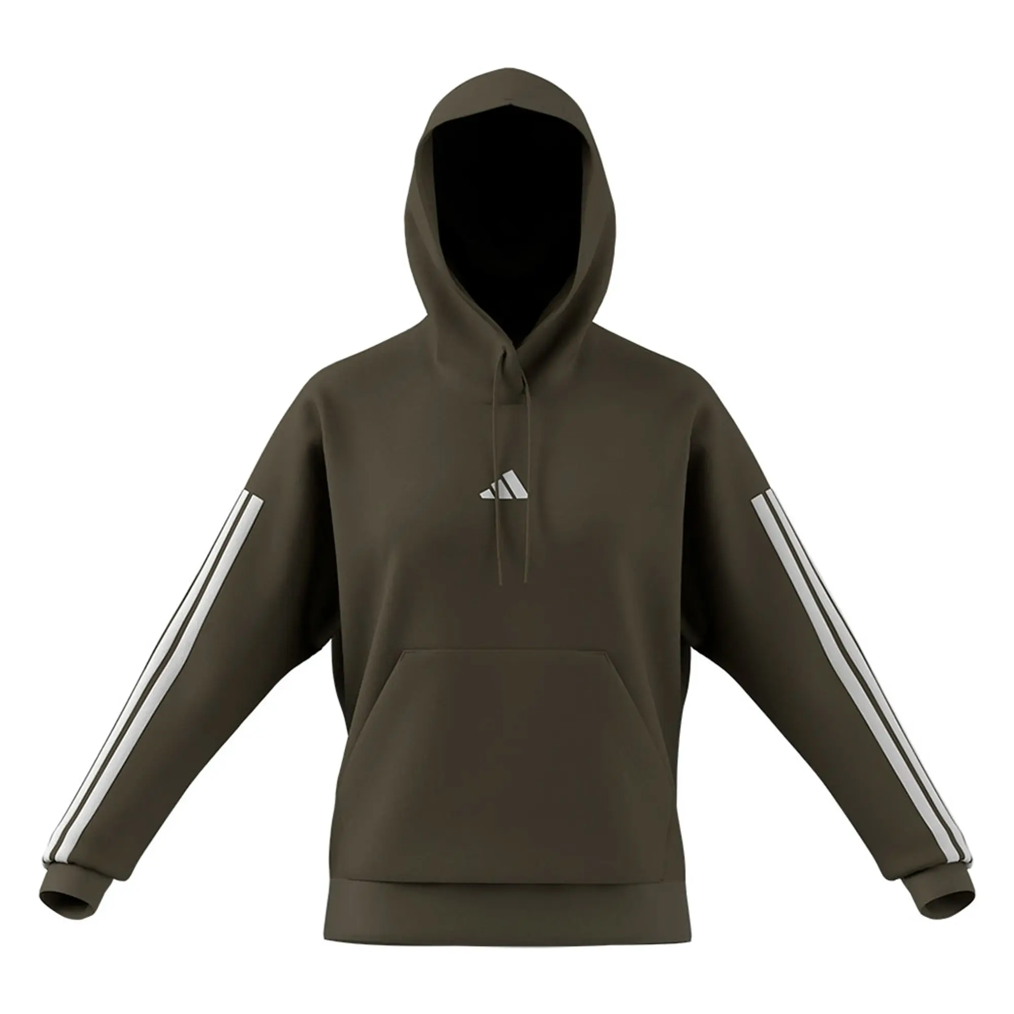 Adidas 3 Stripes Fleece Hoodie