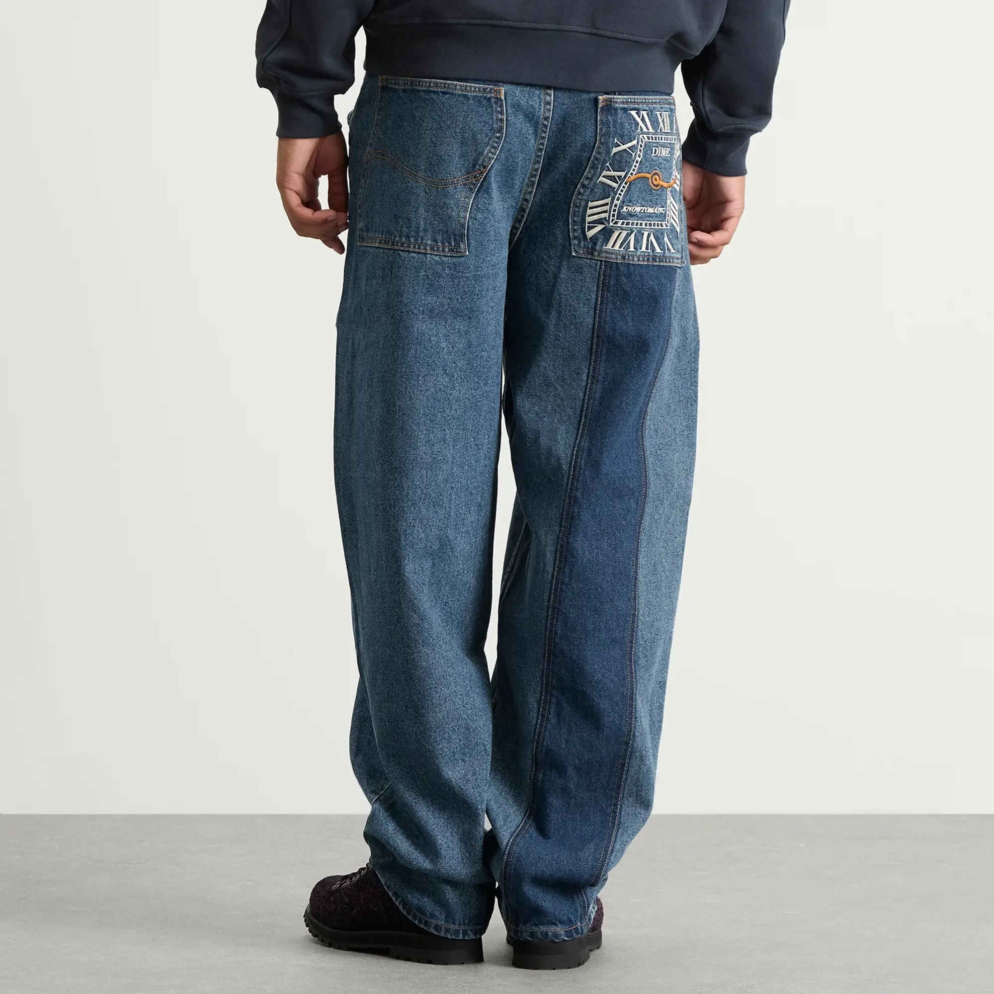 Dime Men's Baggy Denim Pants Knowtomatic Blue