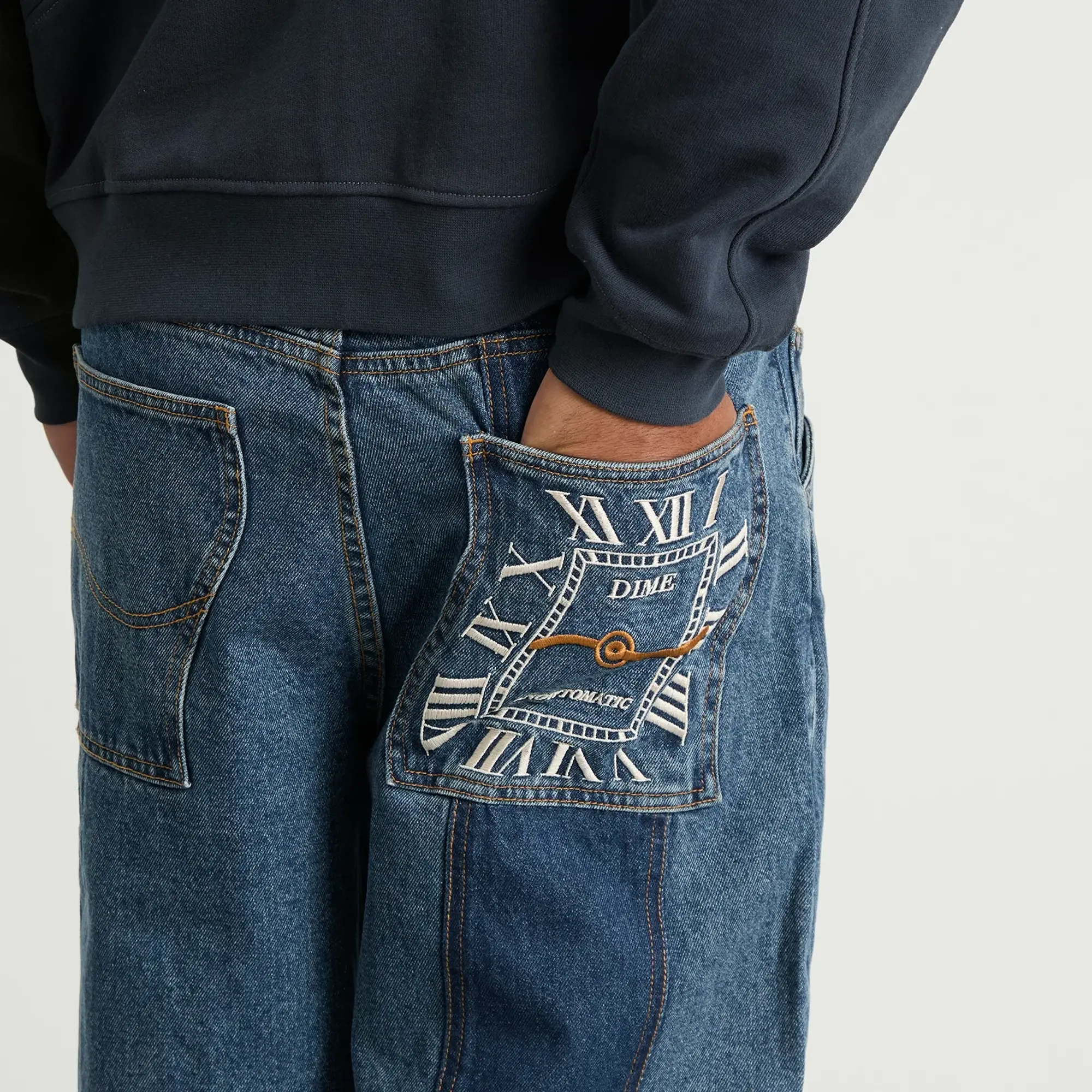 Dime Men's Baggy Denim Pants Knowtomatic Blue