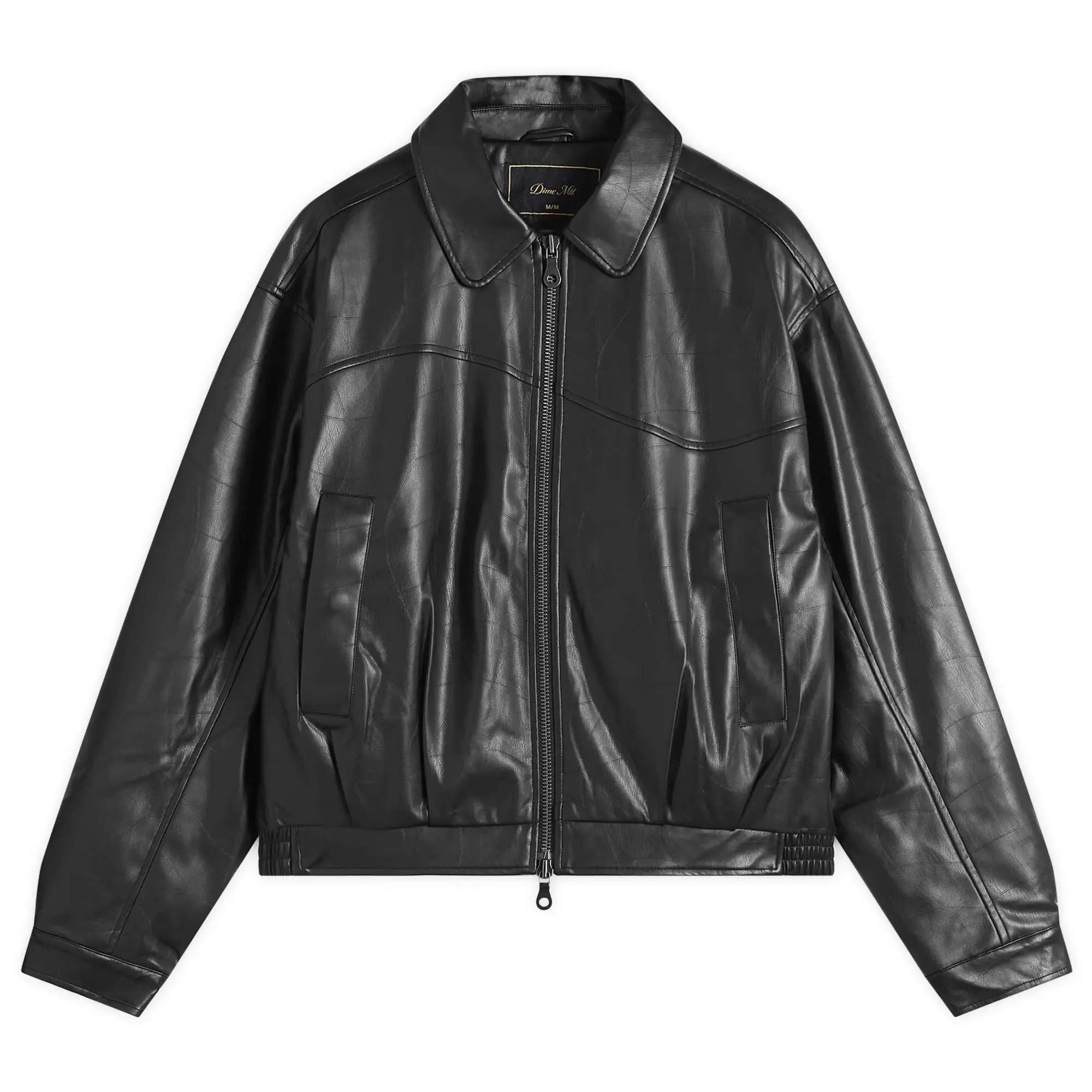 Dime Men's Debossed Wavy Jacket Black